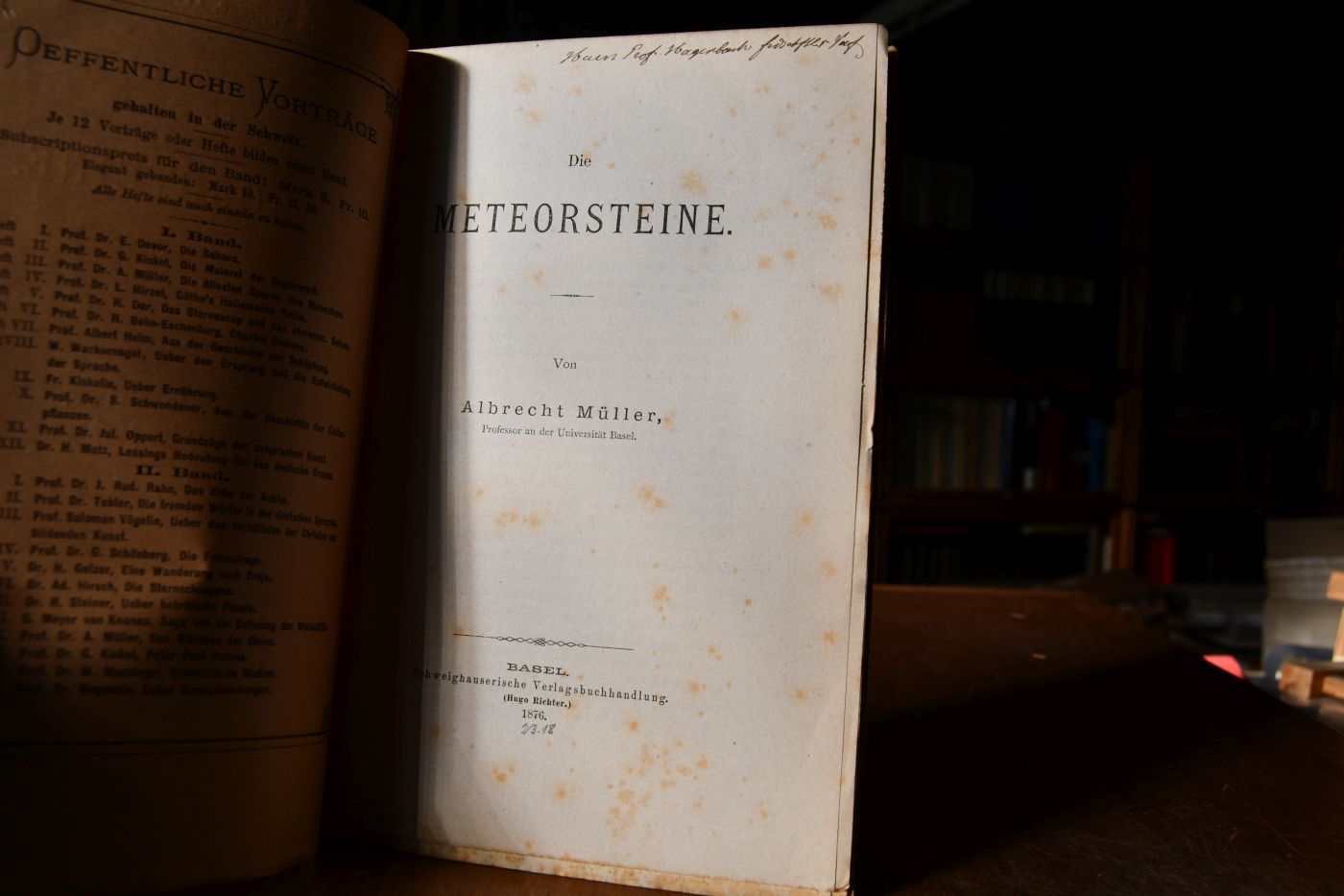 Die Meteorsteine.