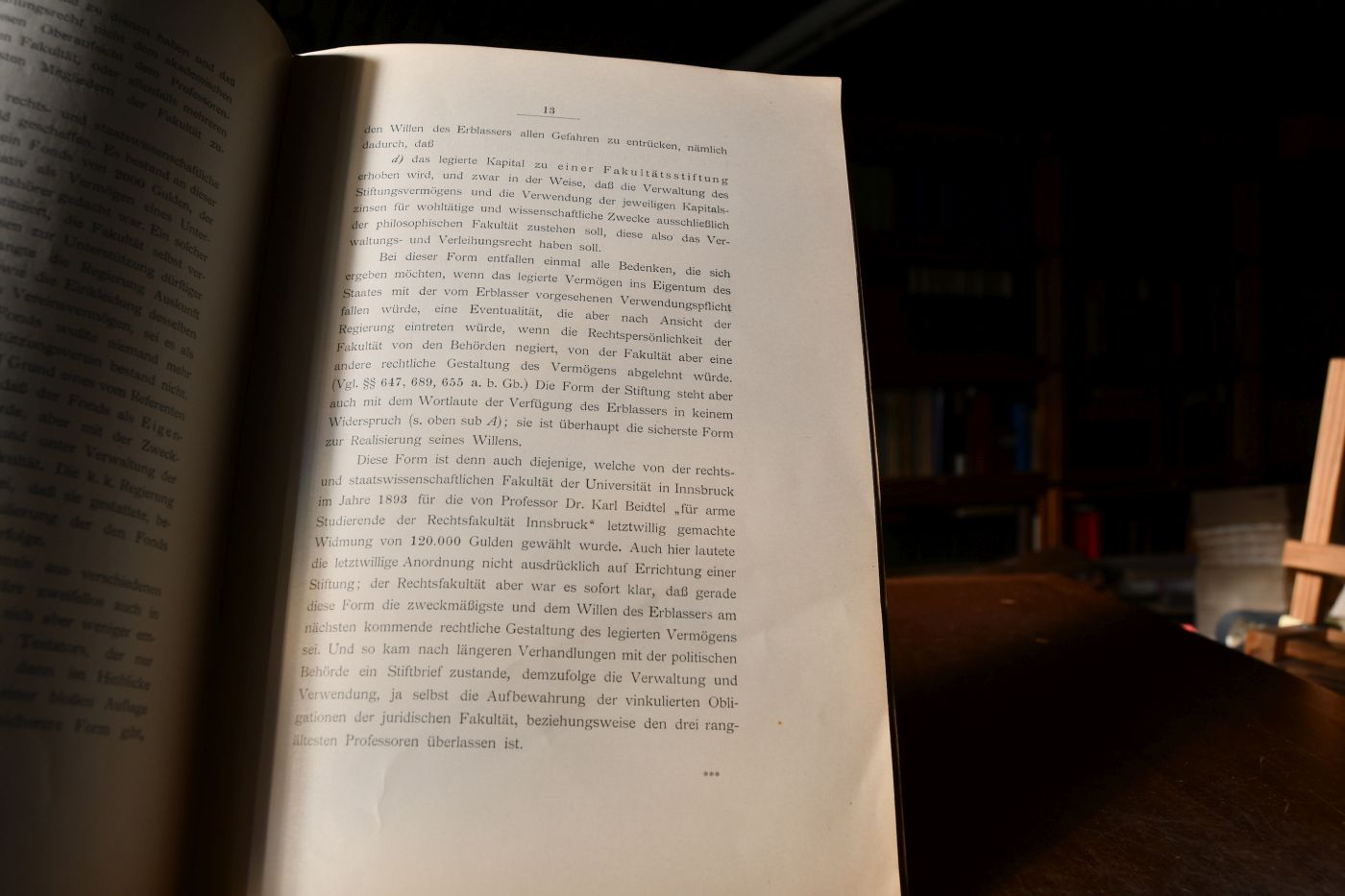 Gutachten der Rechts- u. Staatswissenschaftlichen Fakultät der k. k. Karl Franzens-Universität in Graz über die rechtliche Natur und Behandlung von Vermögenszuwendungen an die Universität oder an eine Fakultät.