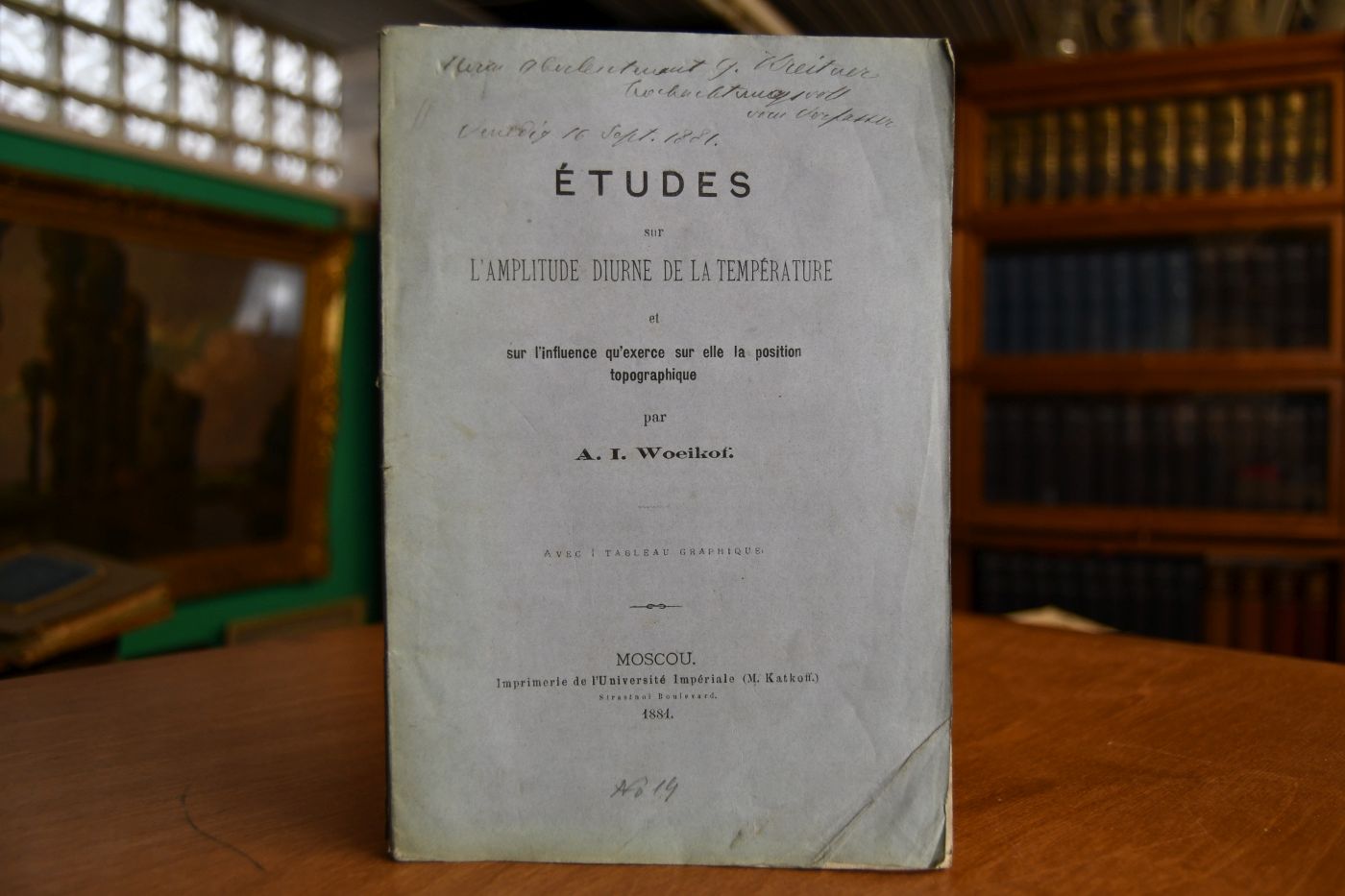 Etudes sur l`amplitude diurne de la temparature et sur l`influence qu`exerce sur elle la position topographique.