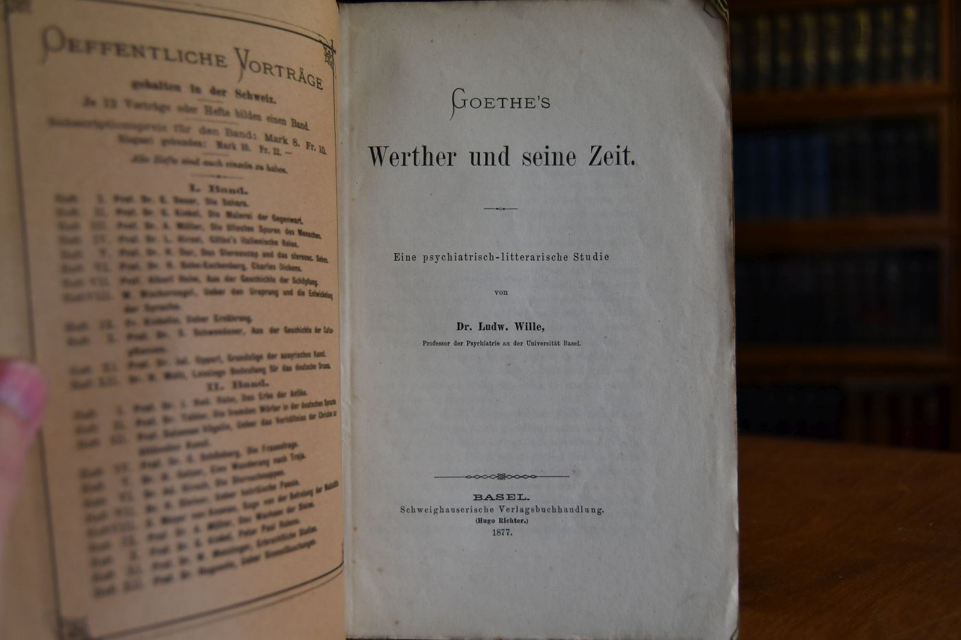 Goethe`s Werther und seine Zeit. Eine psychiatrisch-litterarische Studie.