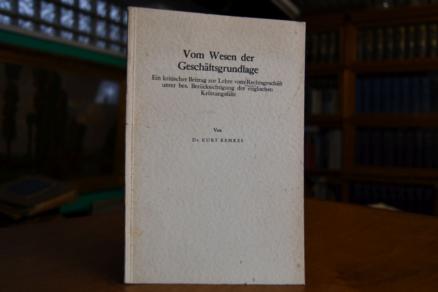 Vom Wesen der Geschäftsgrundlage. Ein kritischer Beitrag zur Lehre vom Rechtsgeschäft unter bes. Berücksichtigung der englischen Krönungsfälle.