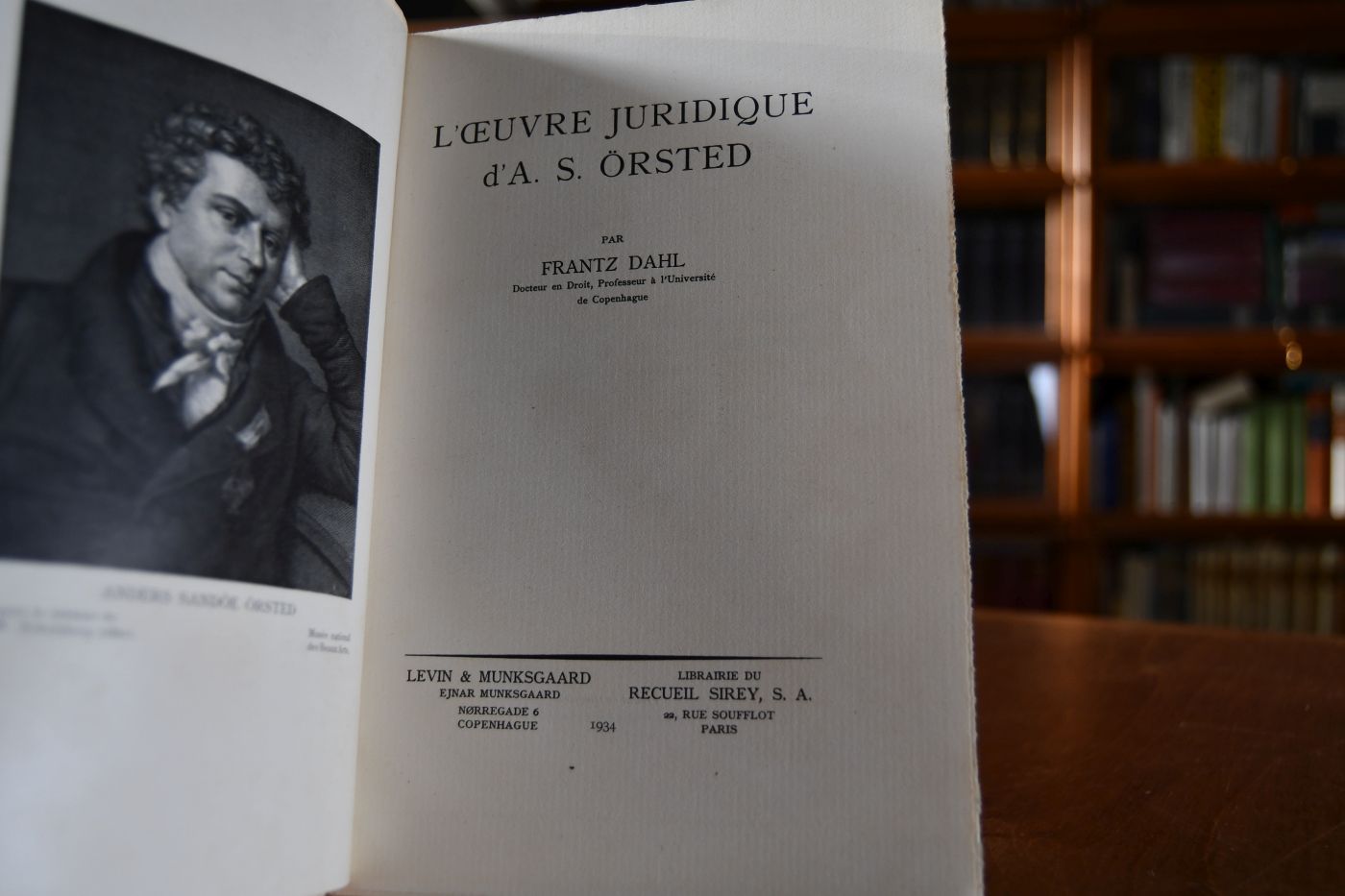 L`oeuvre juridique d`A. S. Örsted.