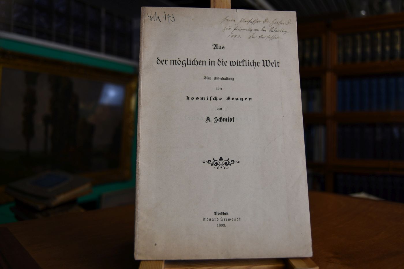 Aus der möglichen in die wirkliche Welt. Eine Unterhaltung über kosmische Fragen.