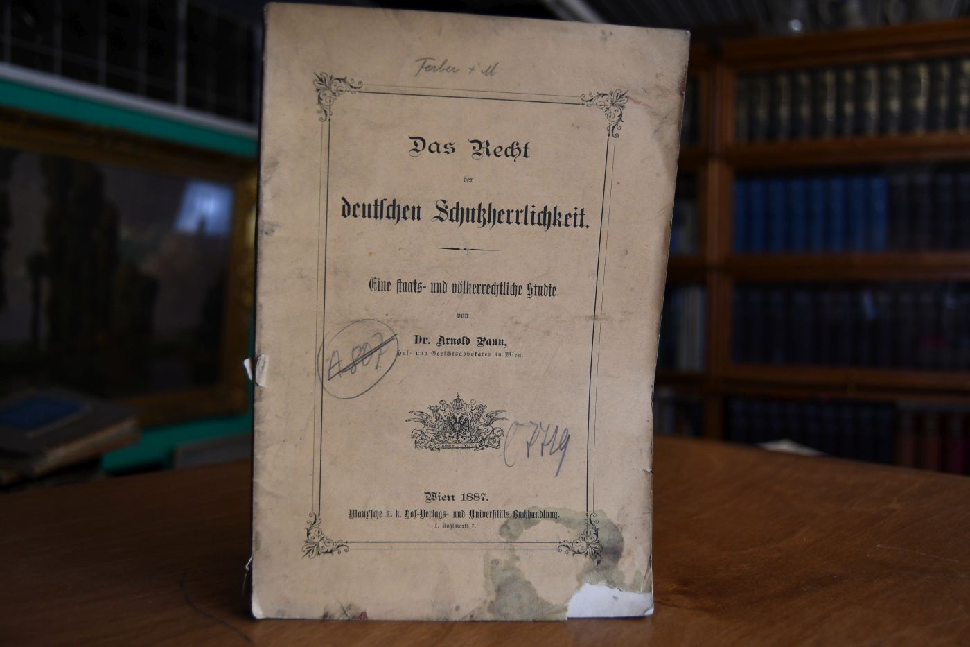 Das Recht der deutschen Schutzherrlichkeit. Eine staats- und völkerrechtliche Studie.