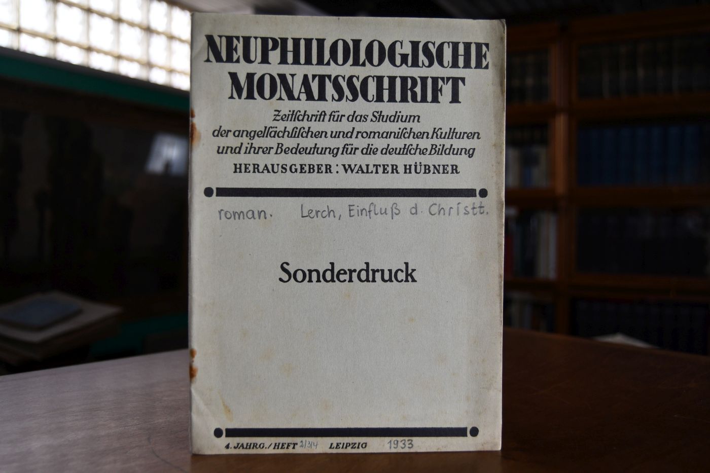 Der Einfluß des Christentums auf den französischen Wortschatz.