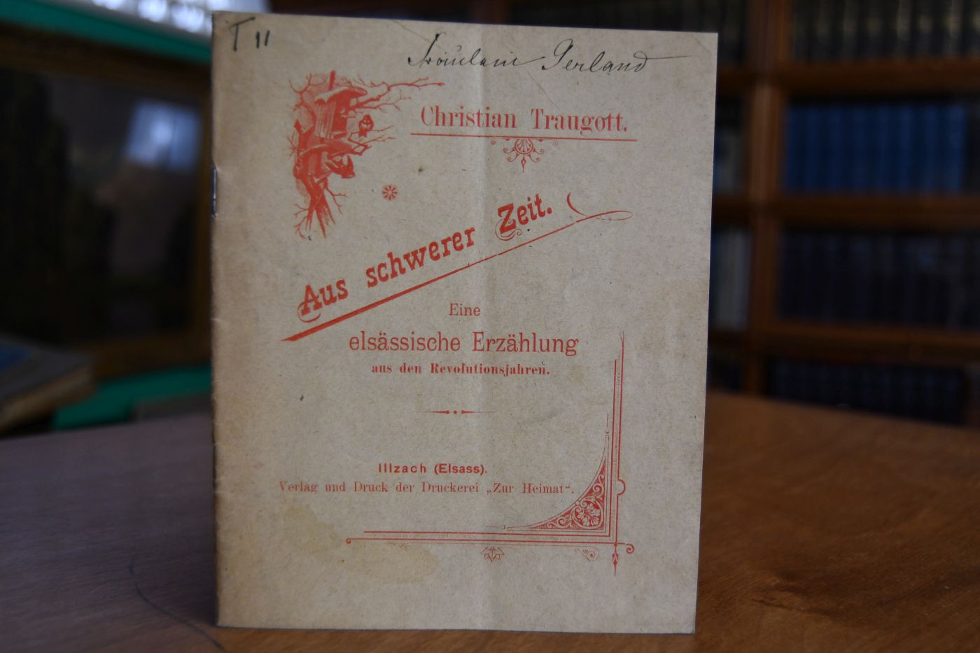 Aus schwerer Zeit. Eine elsässische Erzählung aus den Revolutionsjahren.