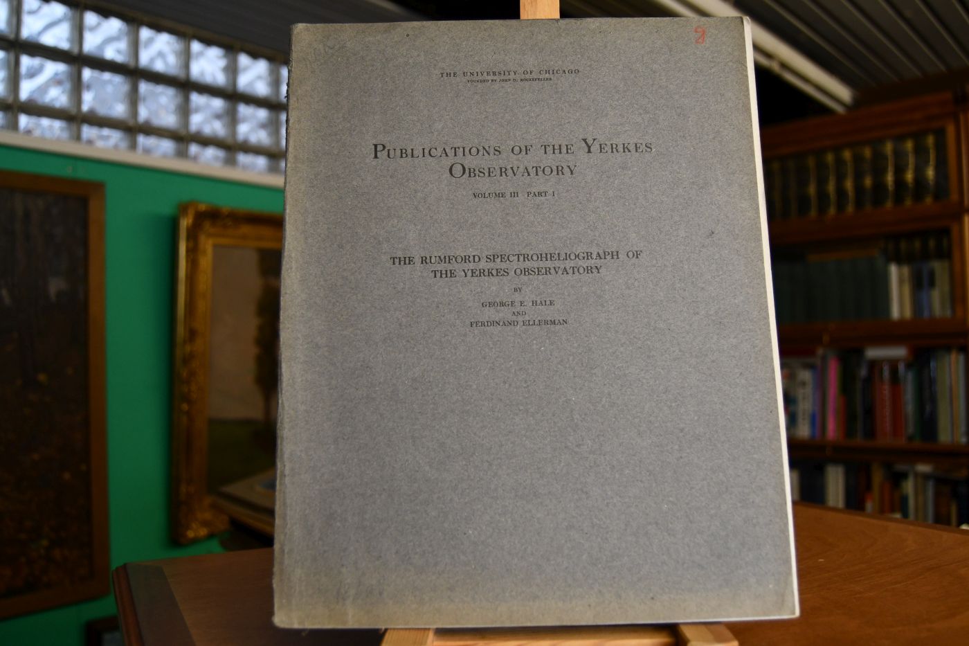 The Rumford spectroheliograph of the Yerkes Observatory.