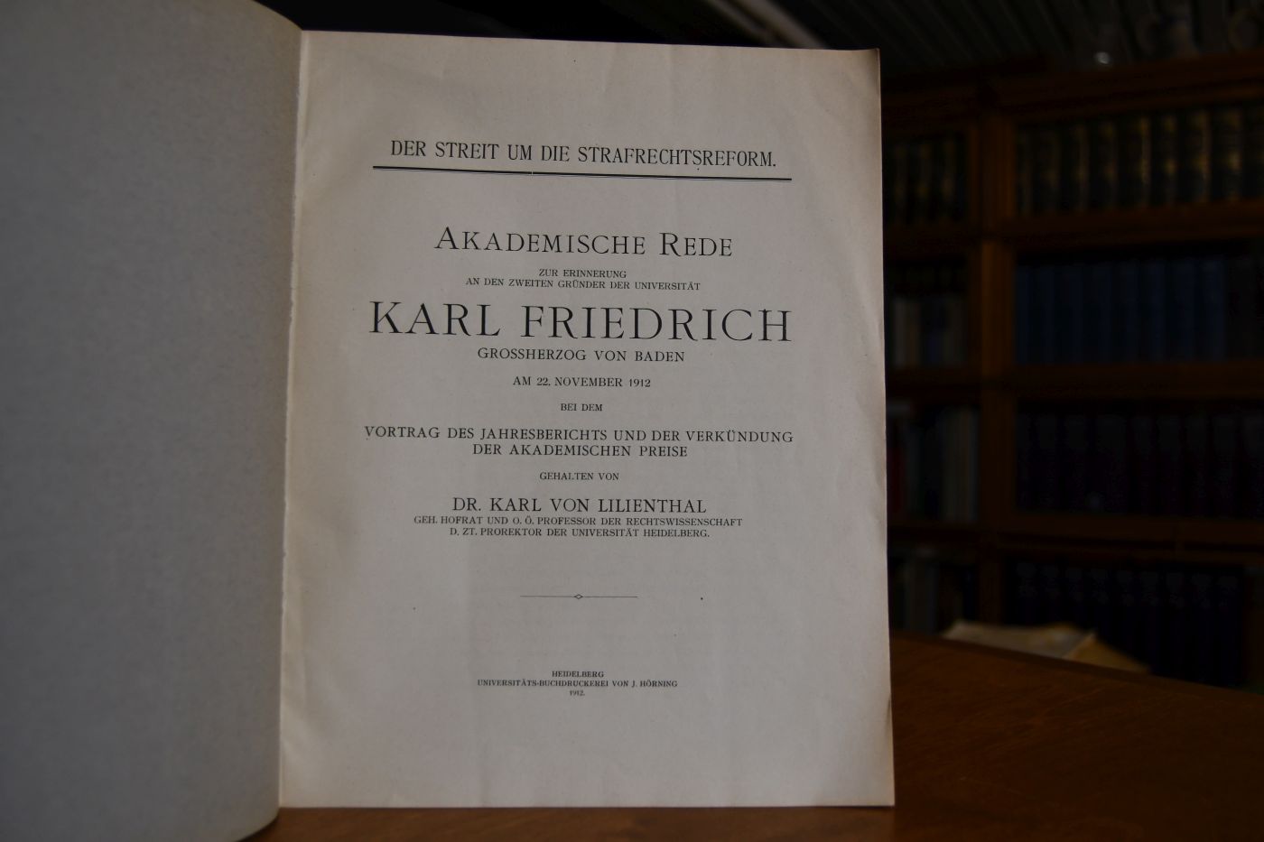 Der Streit um die Strafrechtsreform.