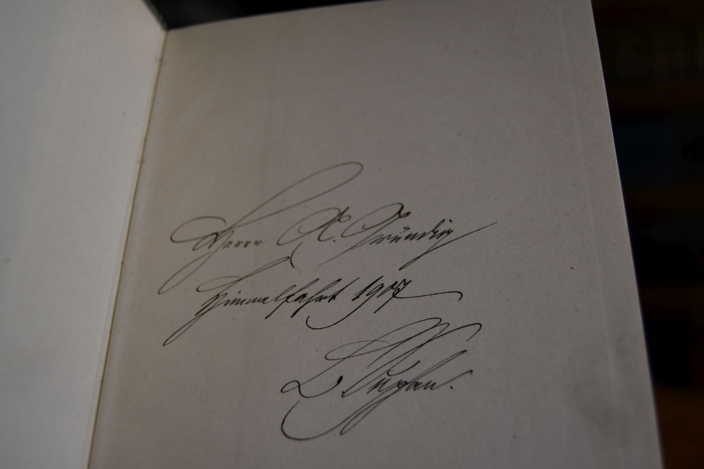 "Vorwort und Widmung" sowie "Zum Facsimile".