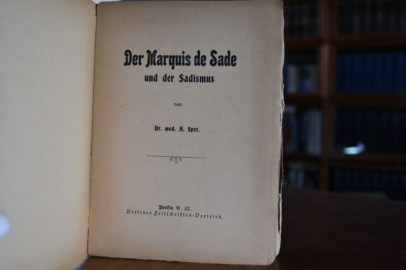 Der Marquis de Sade und der Sadismus.