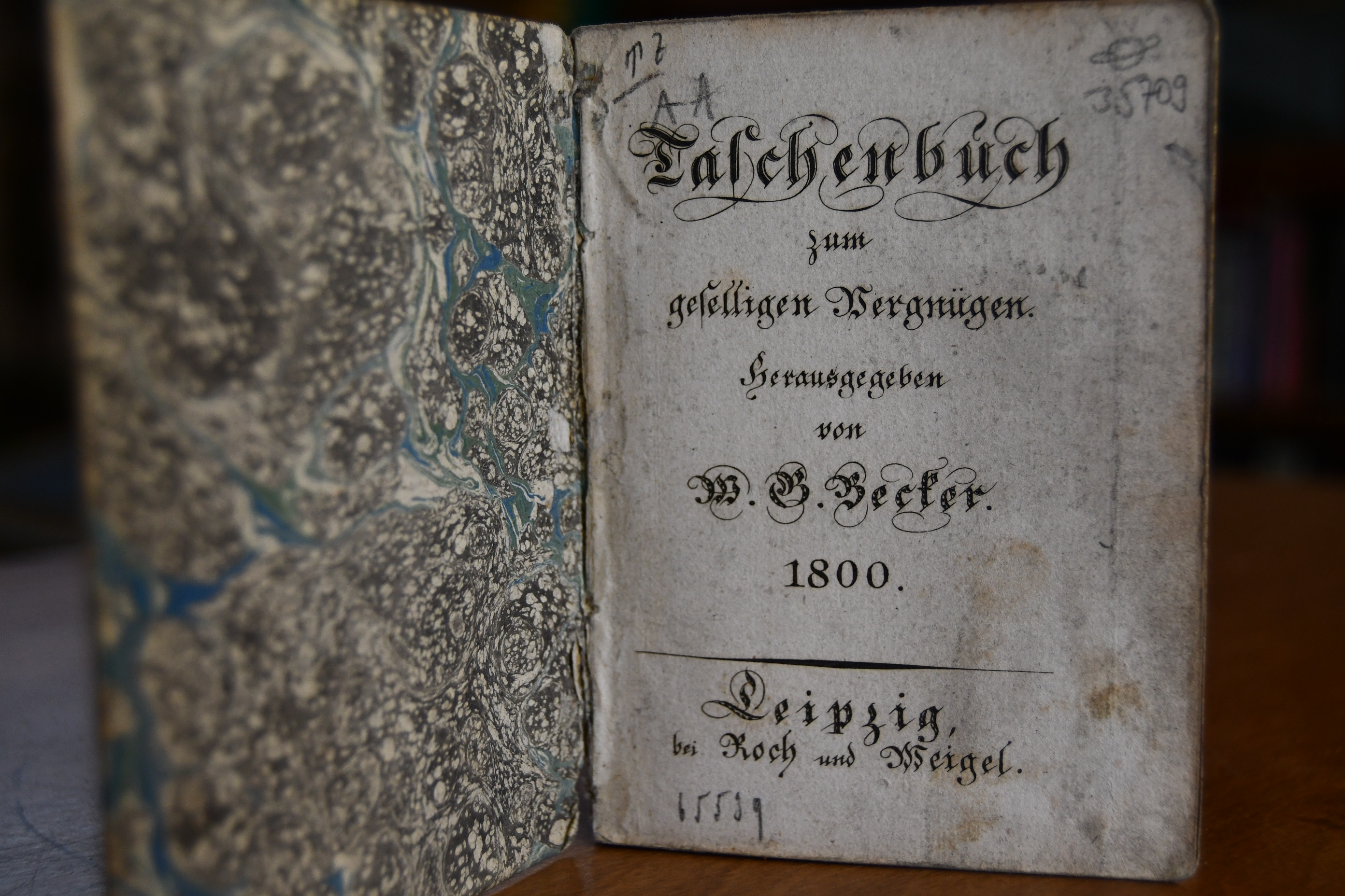 Taschenbuch zum geselligen Vergnügen, 1800.
