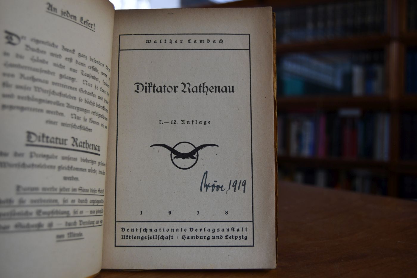 Diktator Rathenau.