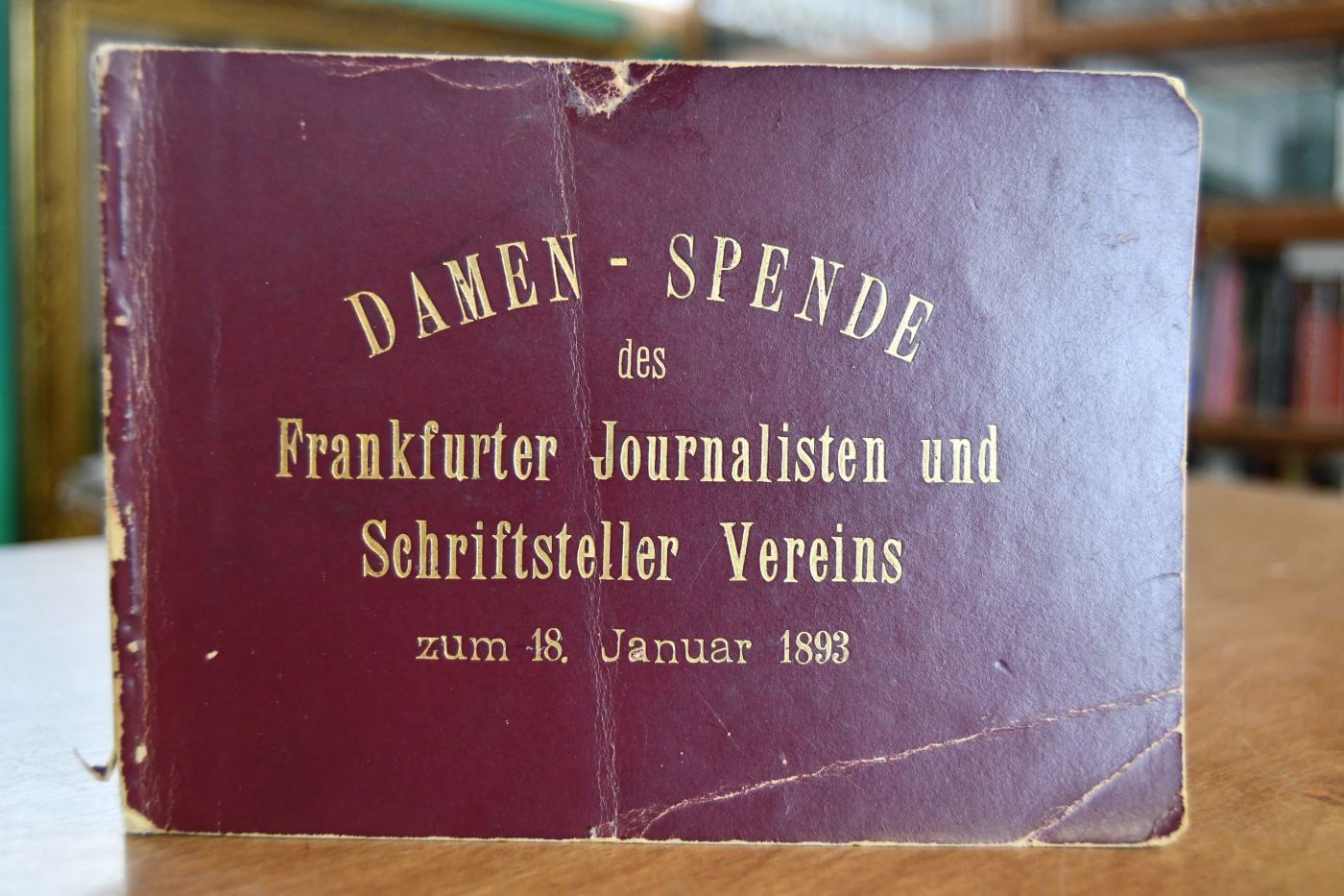 Damen-Spende des Frankfurter Journalisten und Schriftsteller Vereins zum 18. Januar 1893.