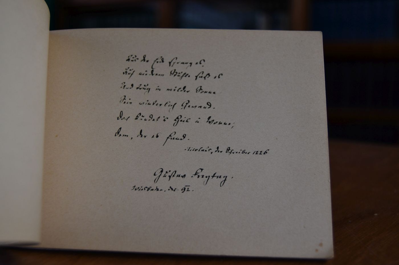Damen-Spende des Frankfurter Journalisten und Schriftsteller Vereins zum 18. Januar 1893.