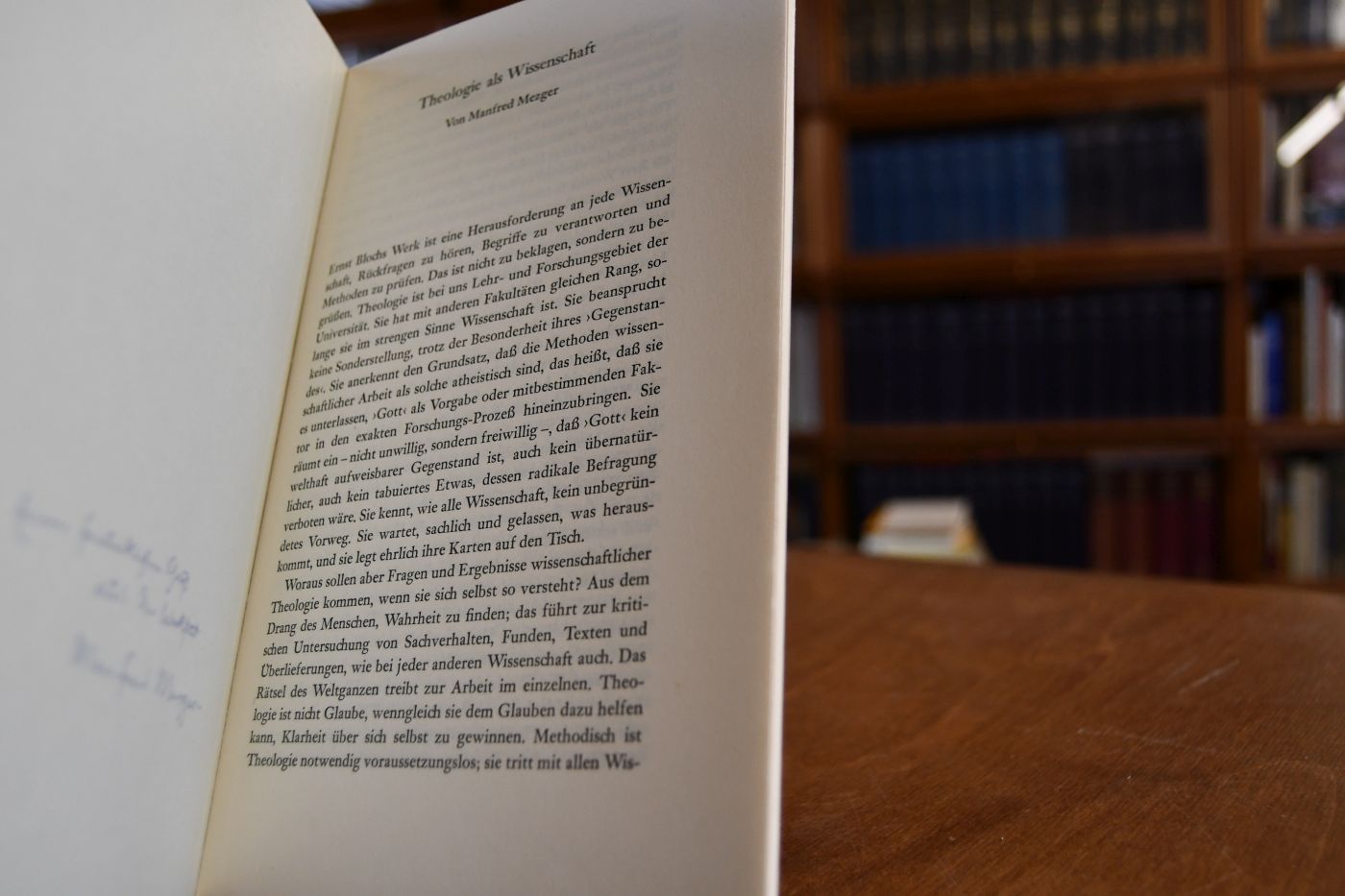 Theologie als Wissenschaft.