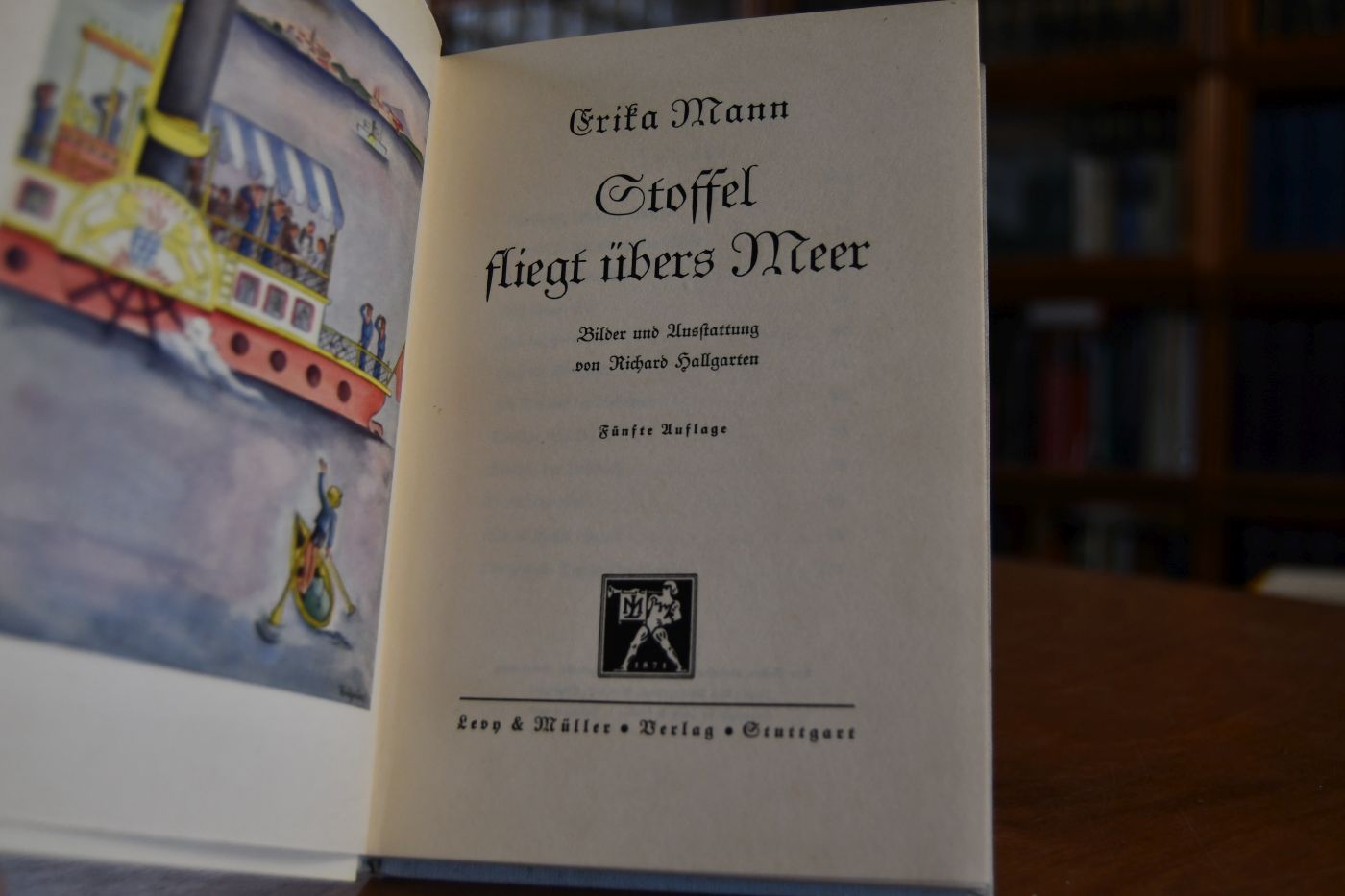 Stoffel fliegt übers Meer.