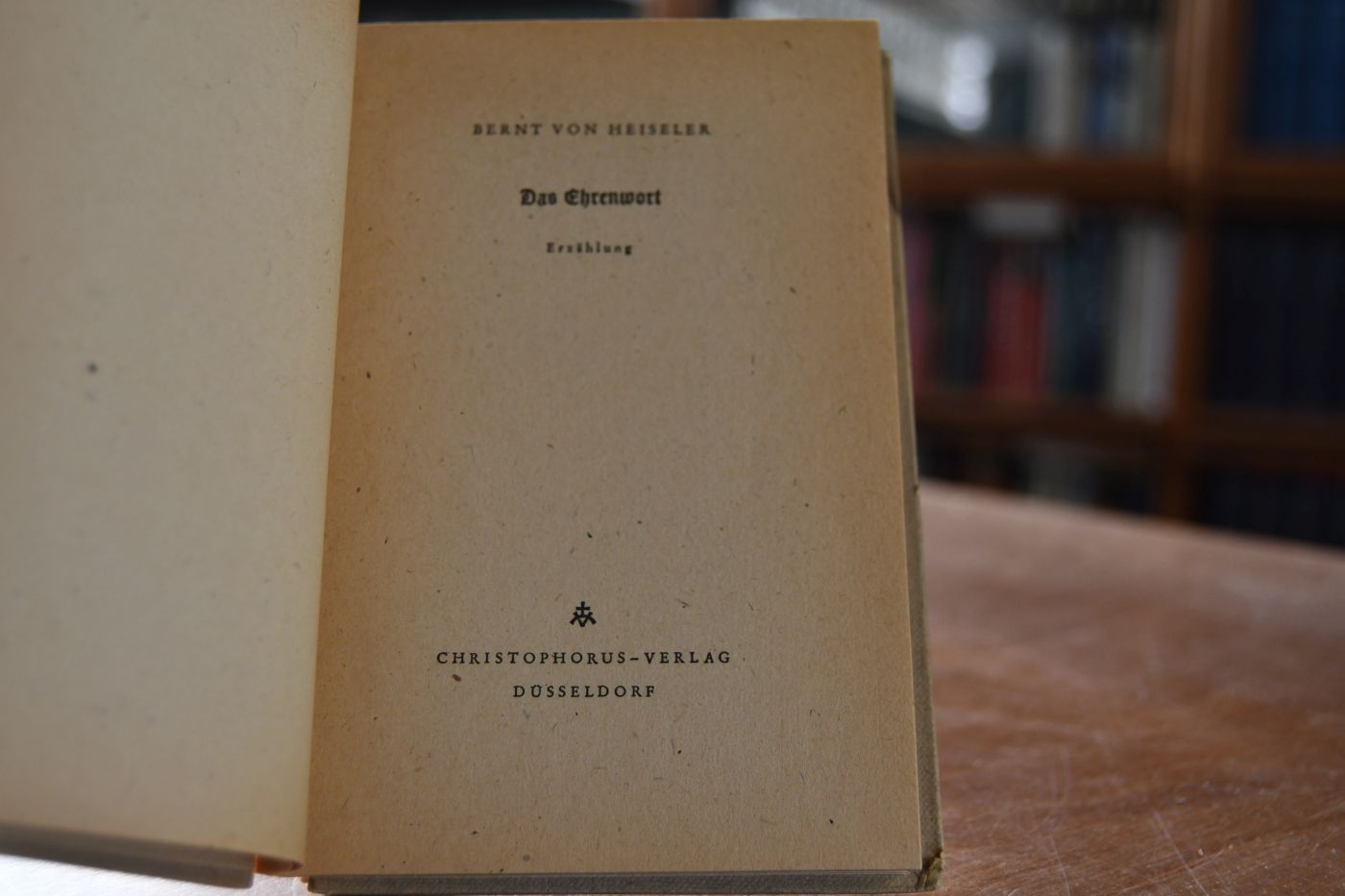 Das Ehrenwort.