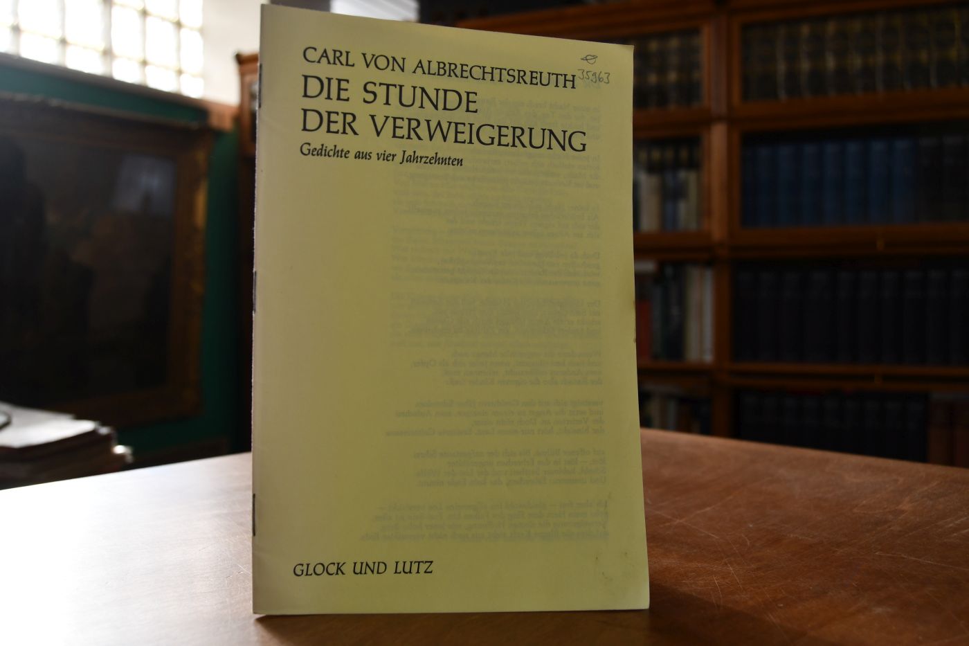 Die Stunde der Verweigerung. Gedichte aus vier Jahrzehnten.
