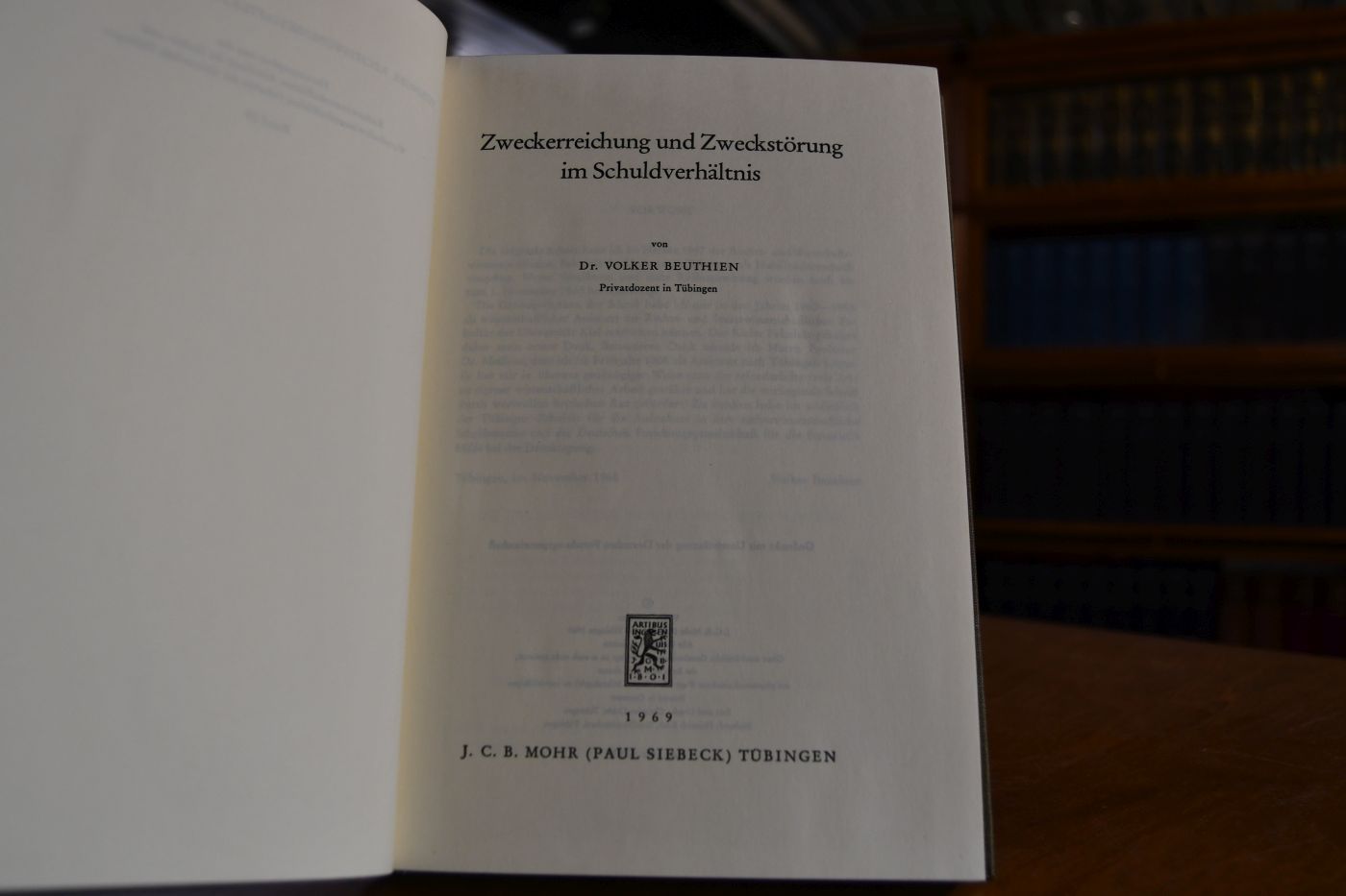 Zweckerreichung und Zweckstörung im Schuldverhältnis.