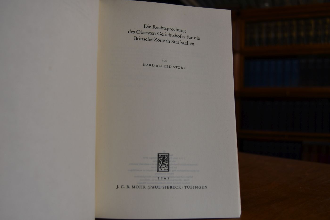 Die Rechtsprechung des Obersten Gerichtshofes für die Britische Zone in Strafsachen.