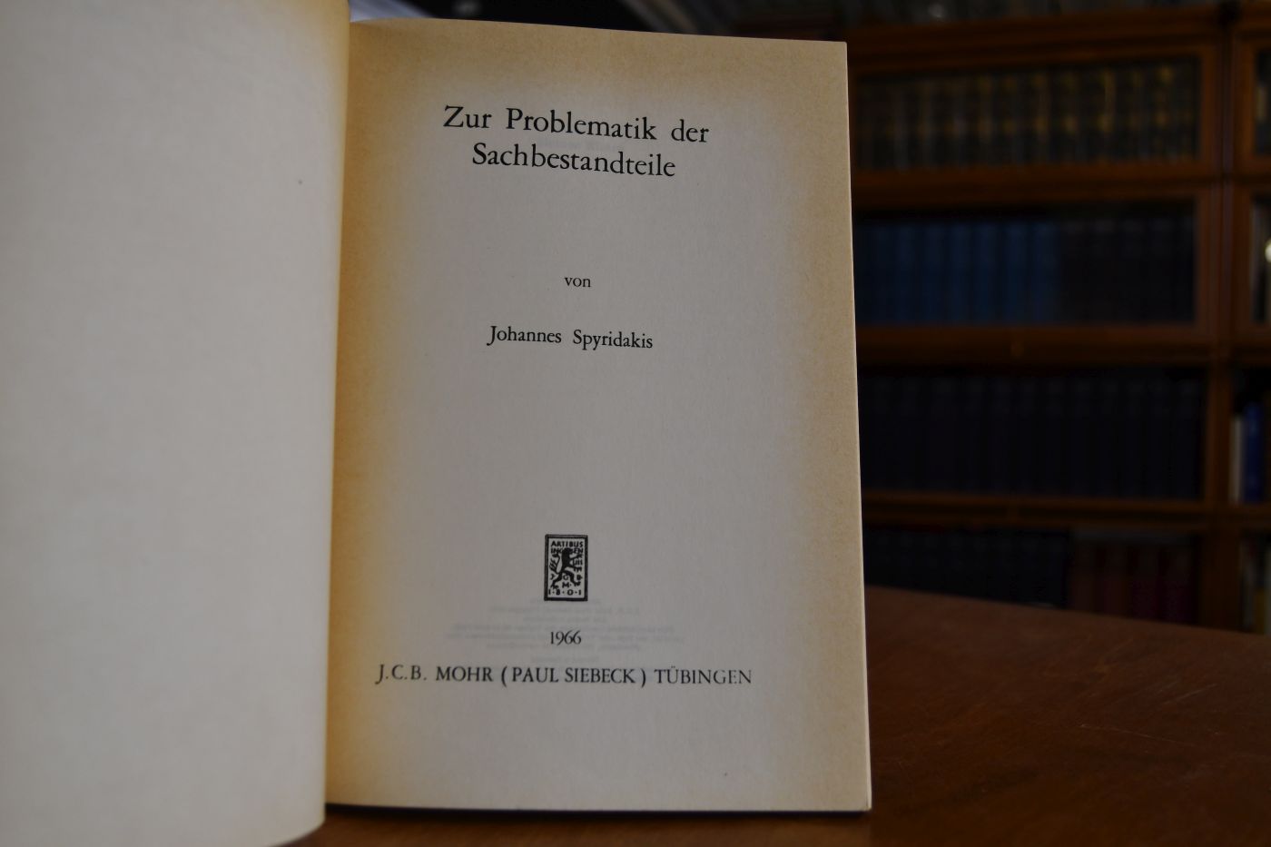 Zur Problematik der Sachbestandteile.