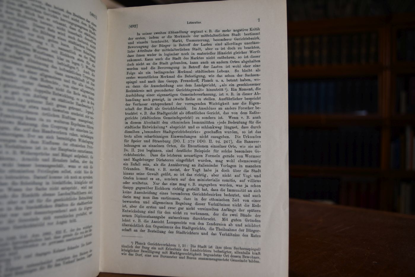 Neuere Literatur über deutsches Städtewesen.