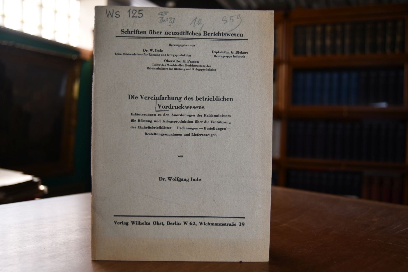 Die Vereinfachung des betrieblichen Vordruckwesens.