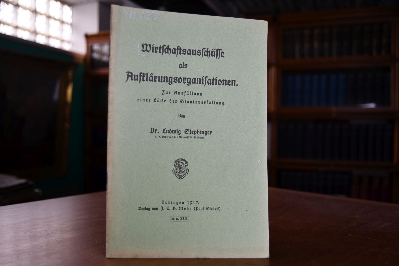 Wirtschaftsausschüsse als Aufklärungsorganisationen. Zur Ausfüllung einer Lücke der Staatsverfassung.