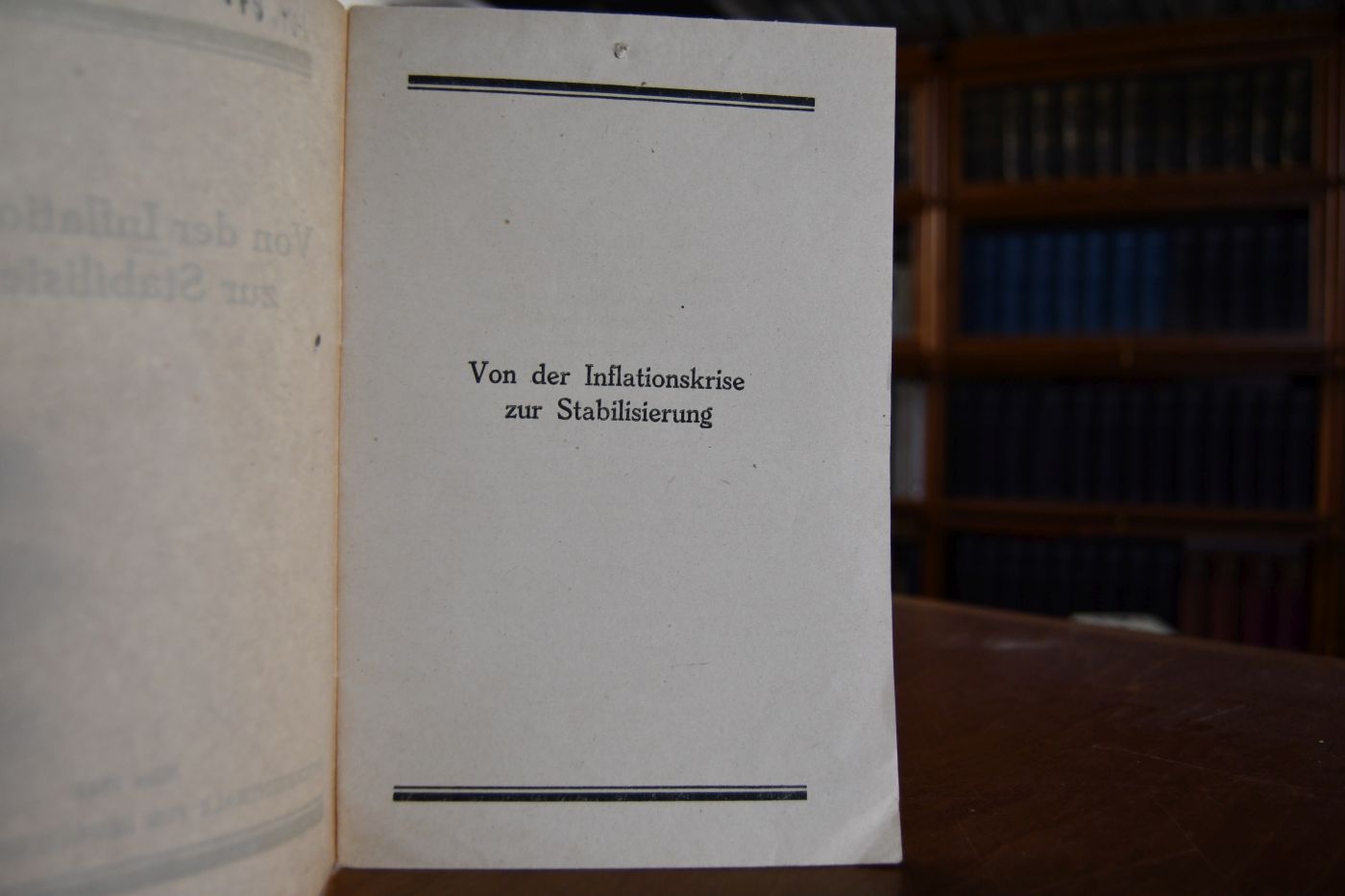 Von der Inflationskrise zur Stabilisierung.