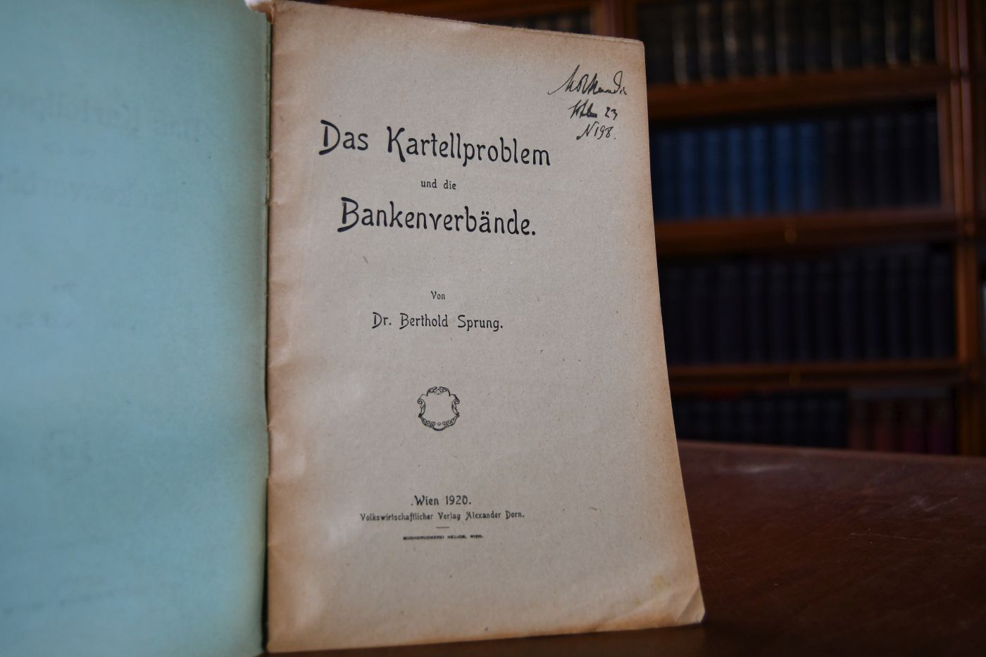 Das Kartellproblem und die Bankenverbände.