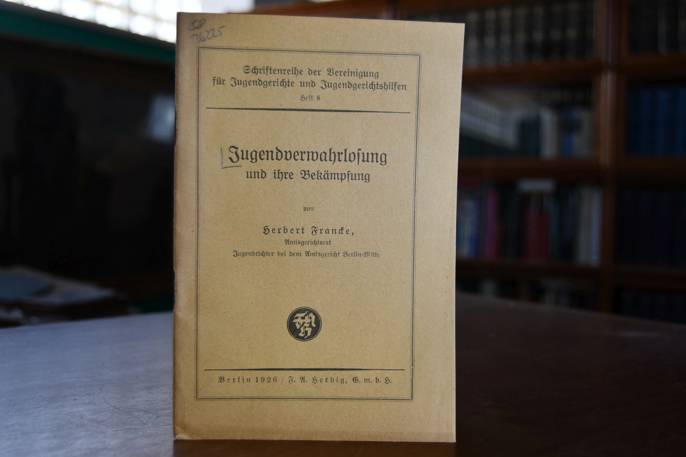 Jugendverwahrlosung und ihre Bekämpfung.