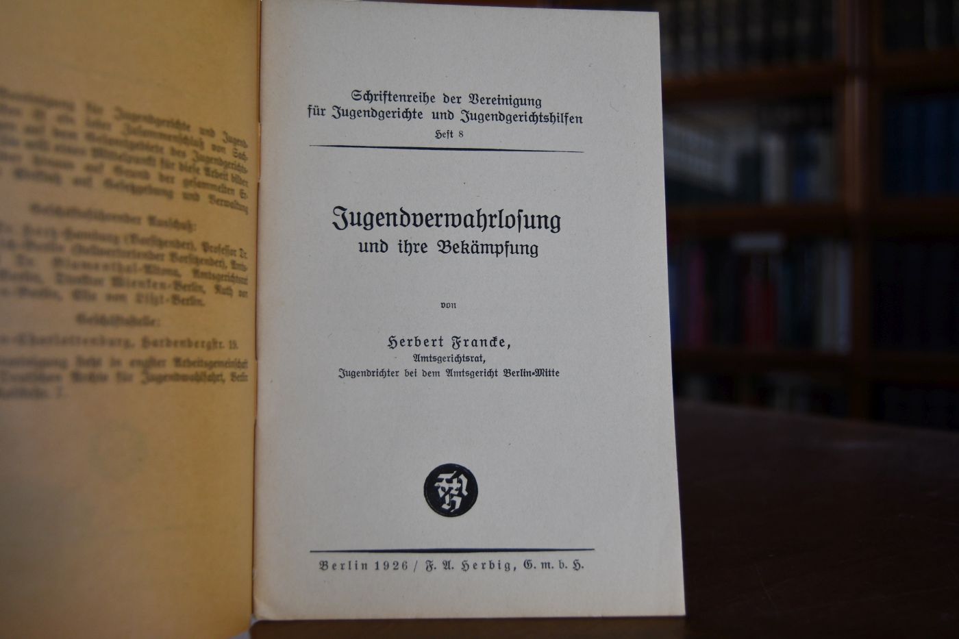 Jugendverwahrlosung und ihre Bekämpfung.