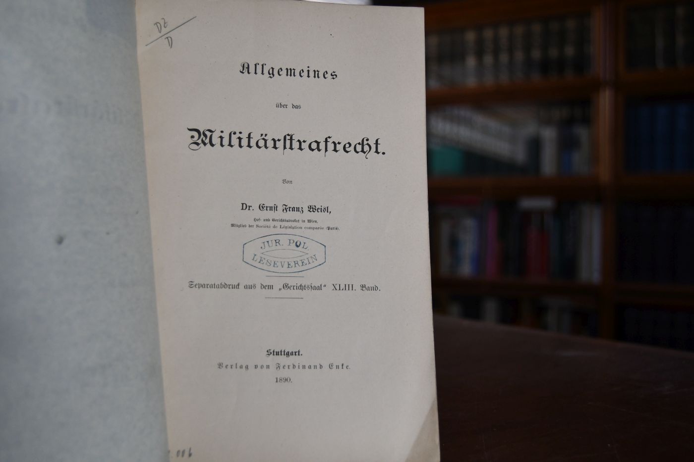 Allgemeines über das Miltärstrafrecht.