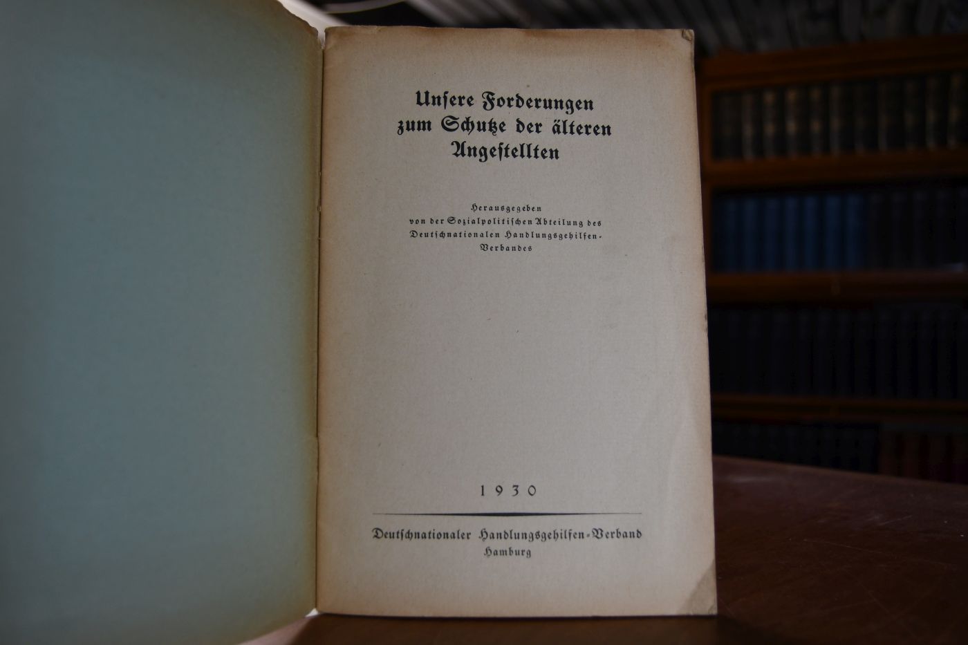 Unsere Forderungen zum Schutze der älteren Angestellten.