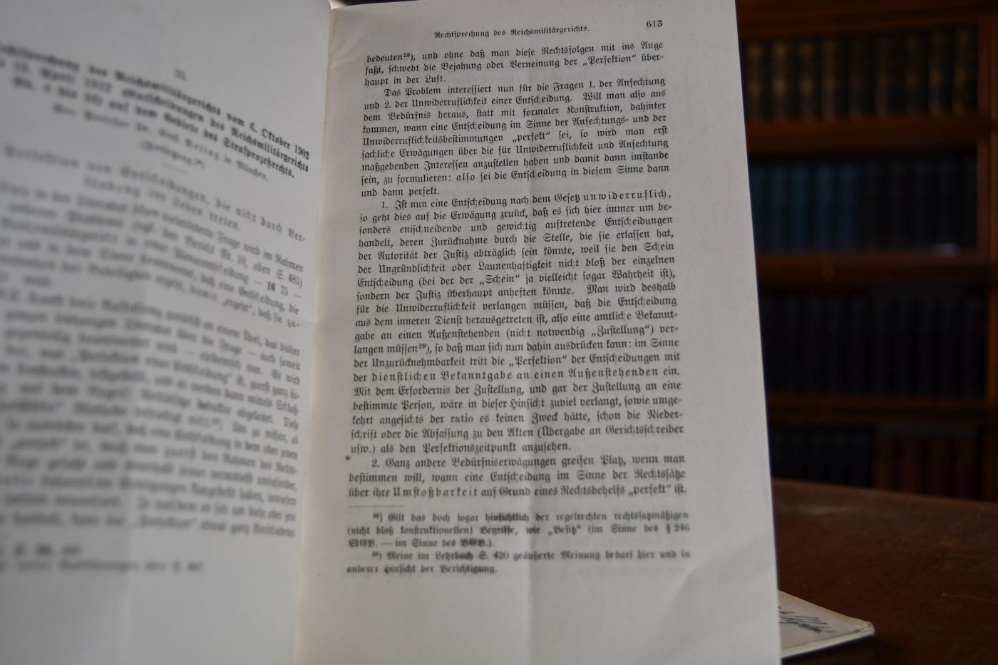 Rechtsprechung des Reichsmilitärgerichts vom 6. Oktober 1902 bis 19. April 1912 (Entscheidungen des Reichsmilitärgerichts Bd. 4 bis (16, 61) 16 auf dem Gebiete des Strafprozeßrechts.