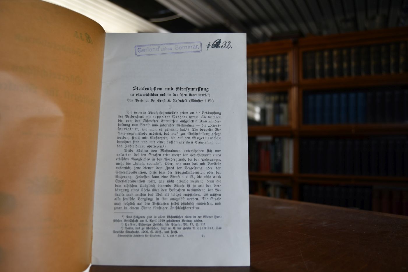 Strafsystem und Strafzumessung im österreichischen und deutschen Vorentwurf.