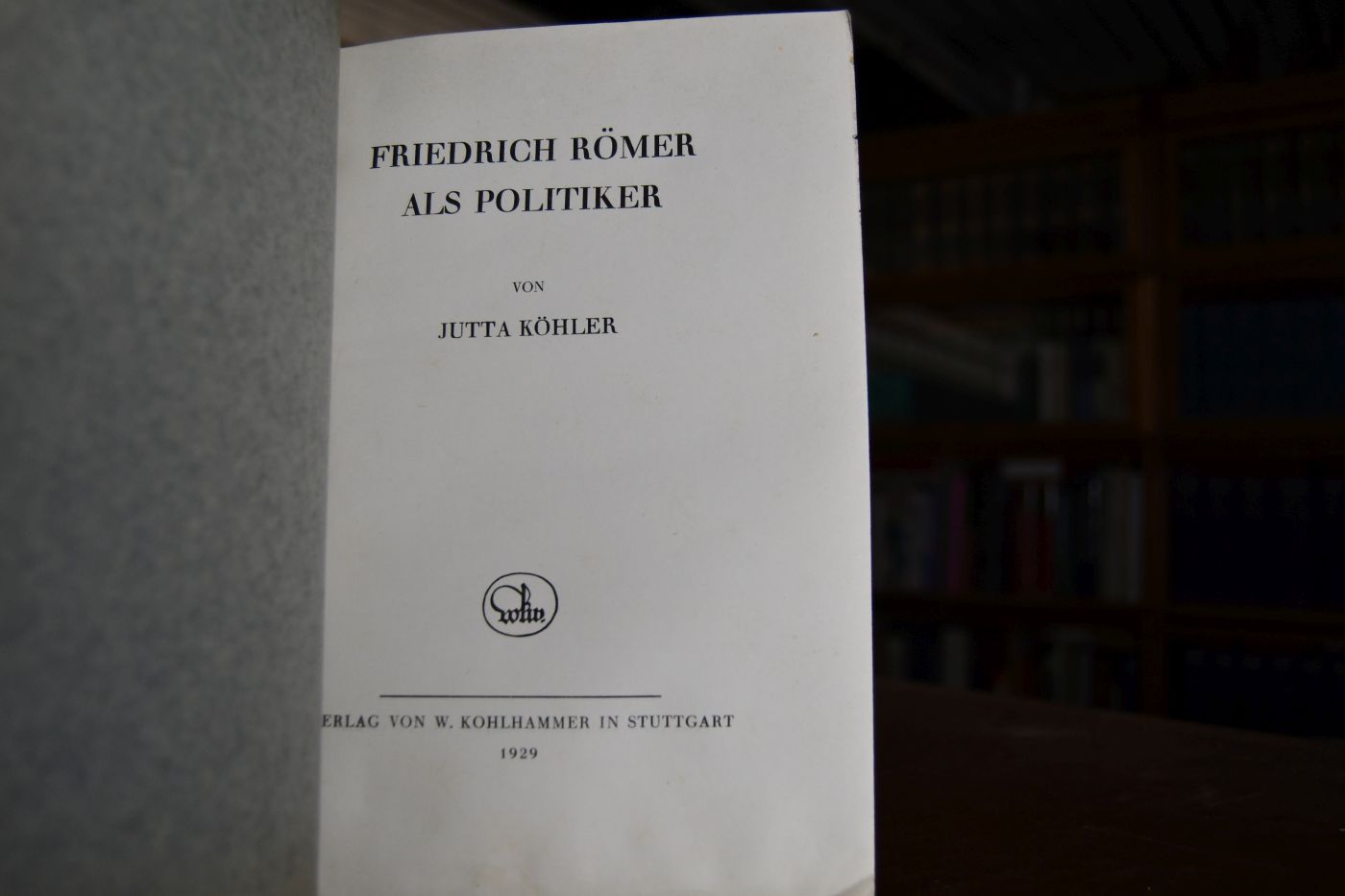 Friedrich Römer als Politiker.