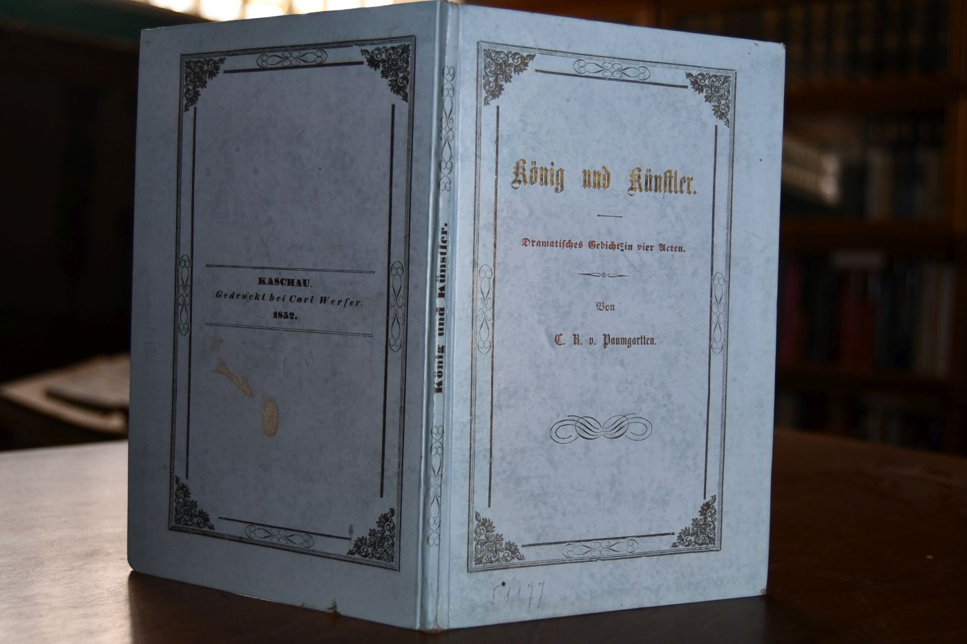 König und Künstler. Dramatisches Gedicht in vier Acten.