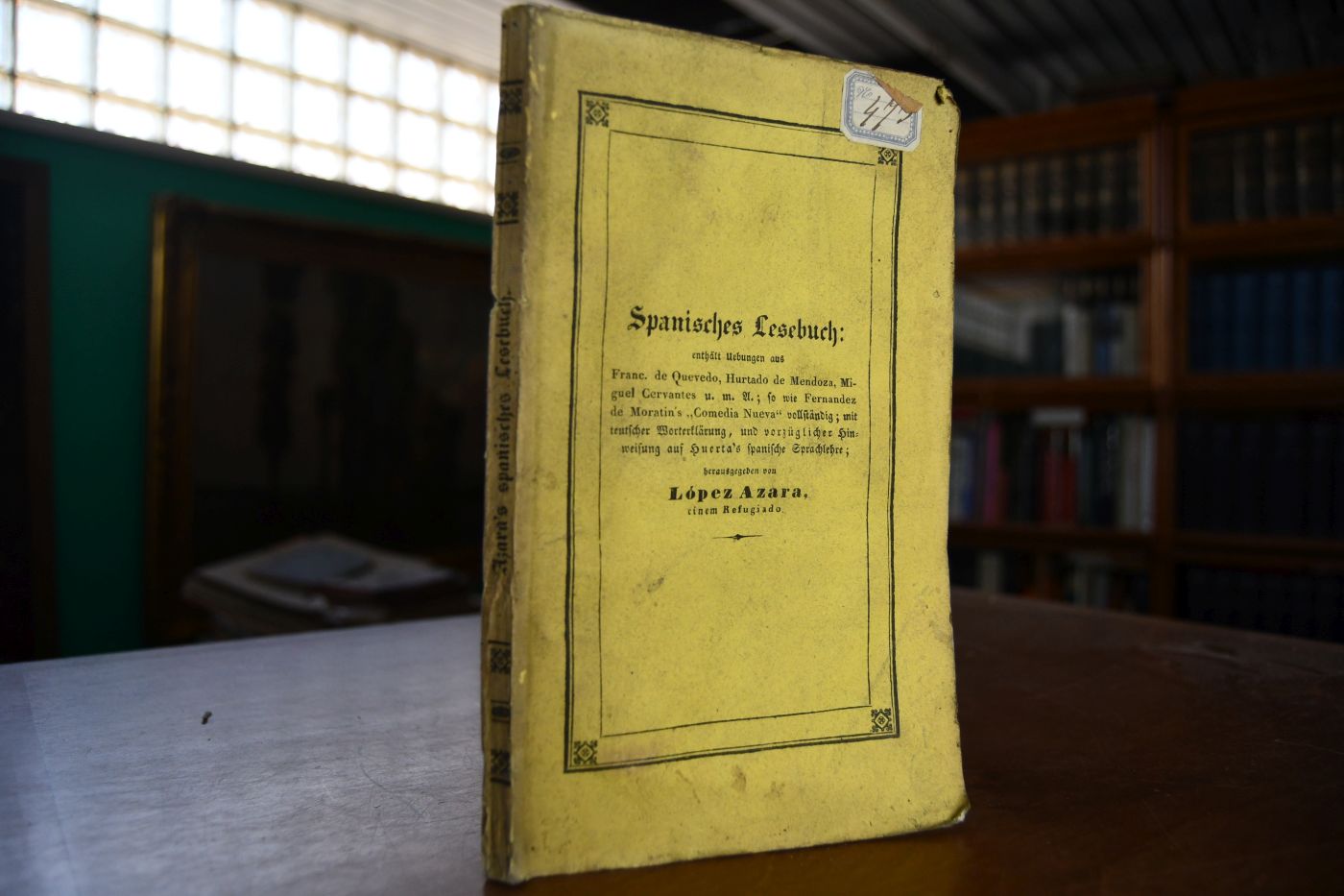 Spanisches Lesebuch. Enthaltend Uebungen aus Franc. de Quevedo, Hustado de Mendoza, Miguel Cervantes, u.m.A; so wie Fernandez de Moratin`s "Comedia nueva" vollständig; mit beigesetzter teutscher Bedeutung der schweren Stellen, und vorzüglicher Hinweisung auf Huerta`s spanische Grammatik.