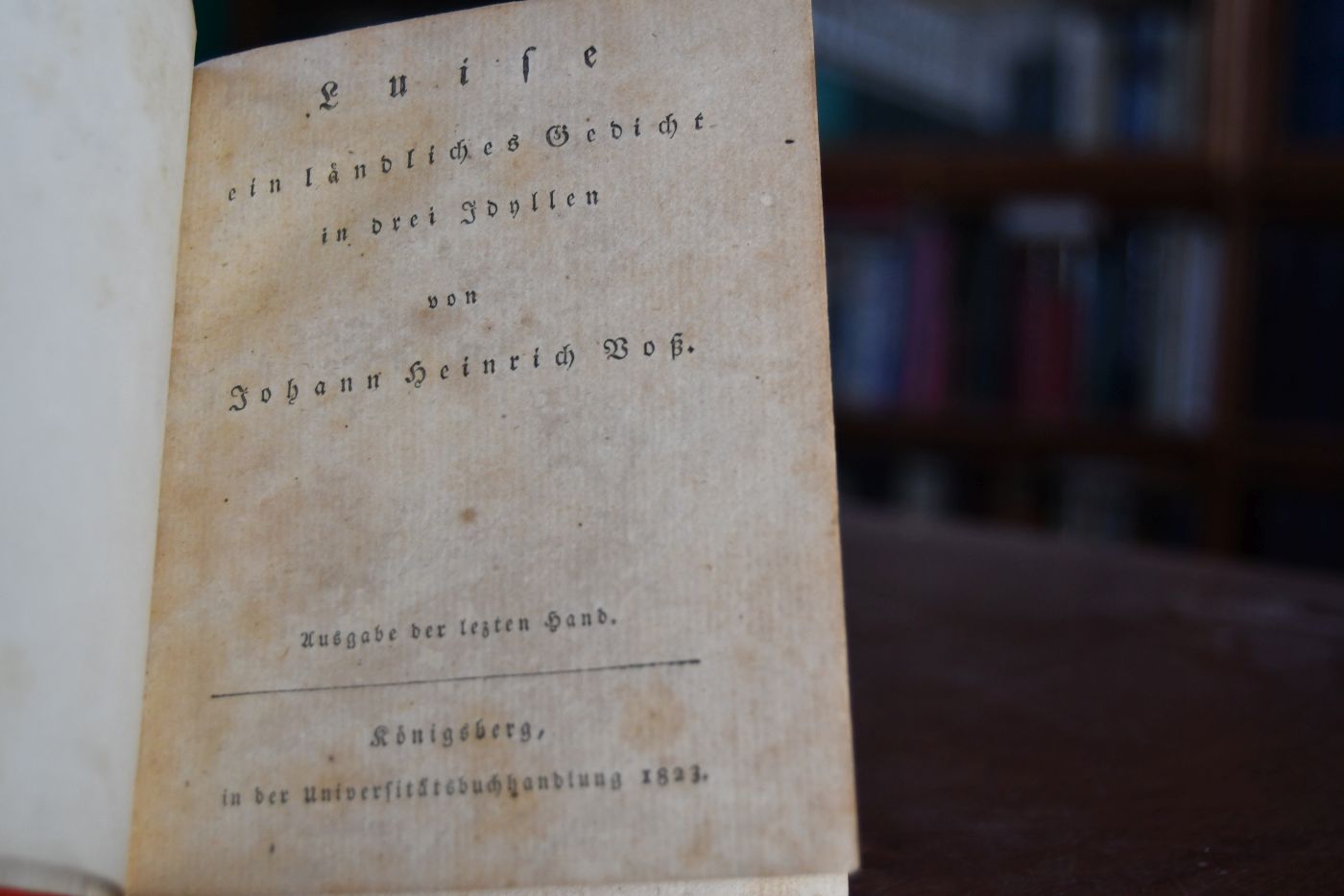 Luise ein ländliches Gedicht in drei Idyllen.