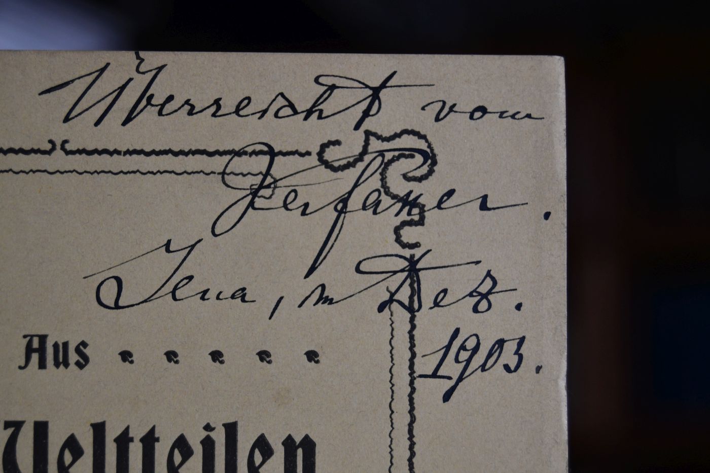 Aus zwei Weltteilen. Dichtungen.