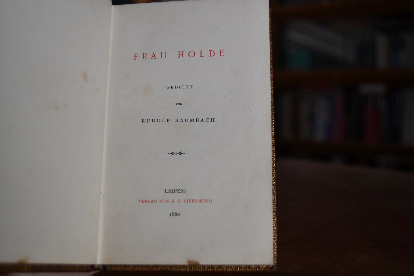 Frau Holde. Gedicht.