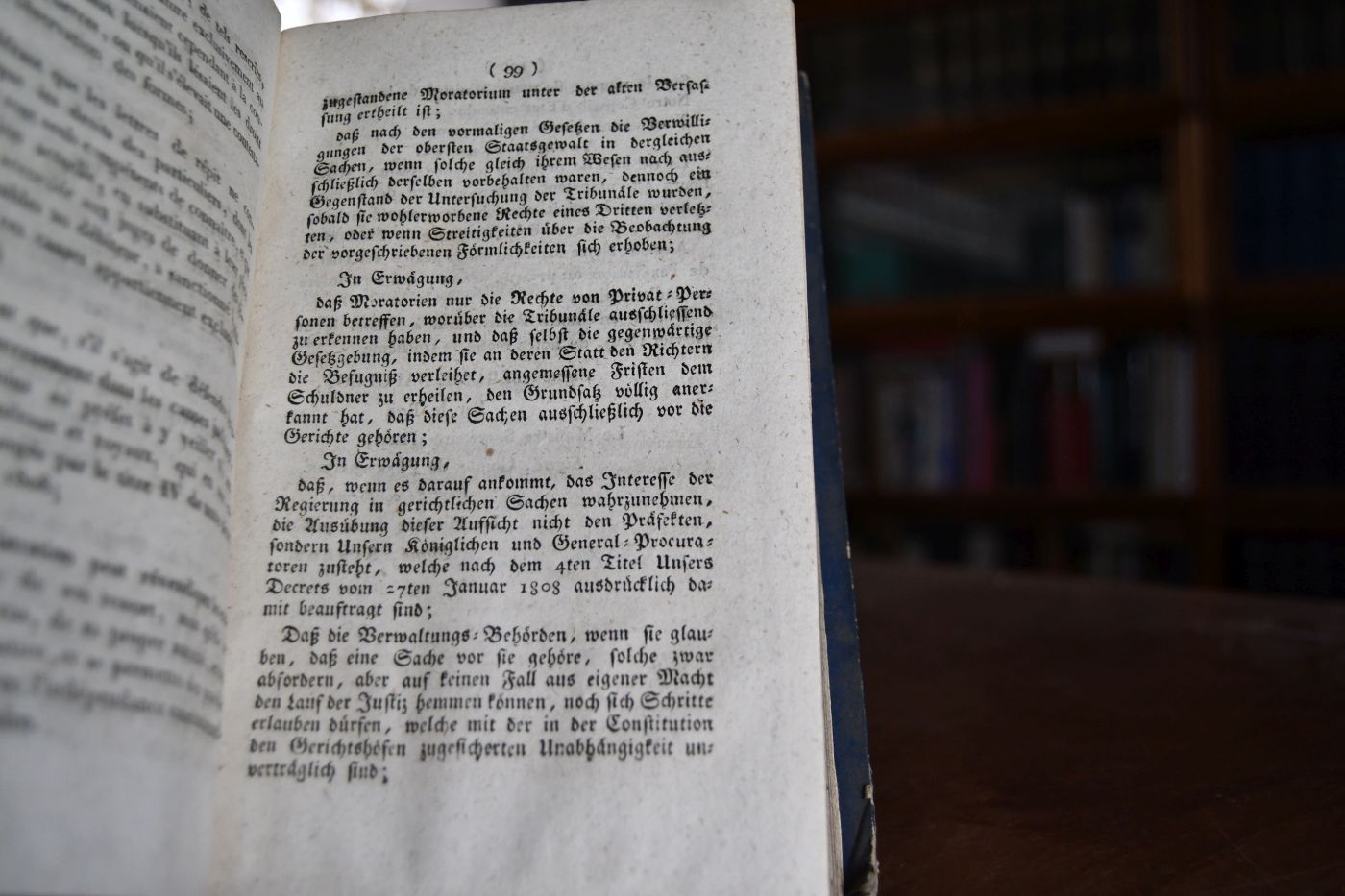 Gesetz-Bülletin des Königreichs Westphalen. Erster Theil des Jahrs 1809, welcher die vom 5ten Januar bis zum 29sten März 1809 erlassenen Gesetze und Decrete enthält (Nr. 1 bis 17).