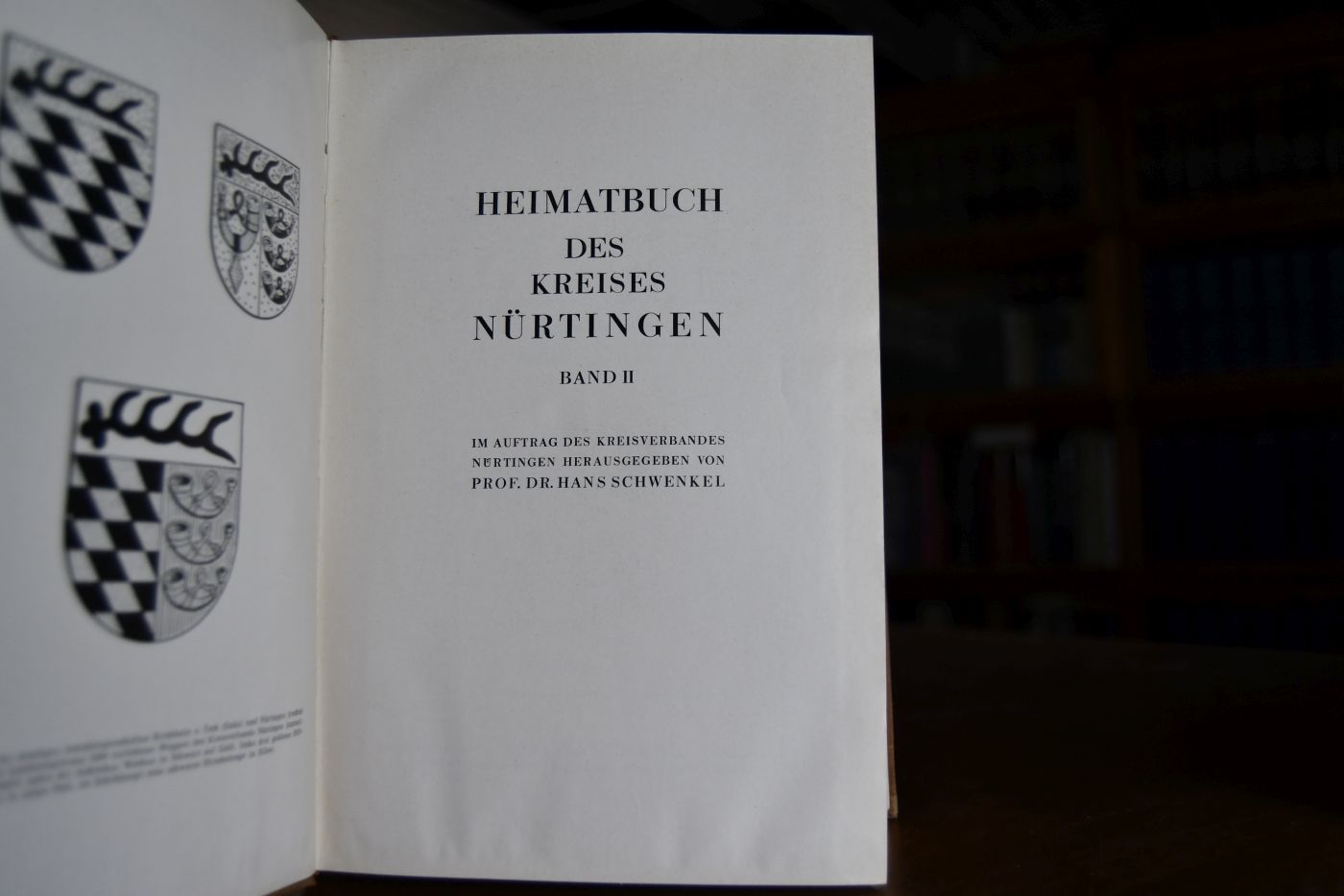 Heimatbuch des Kreises Nürtingen. Bände 1+2 (komplett).
