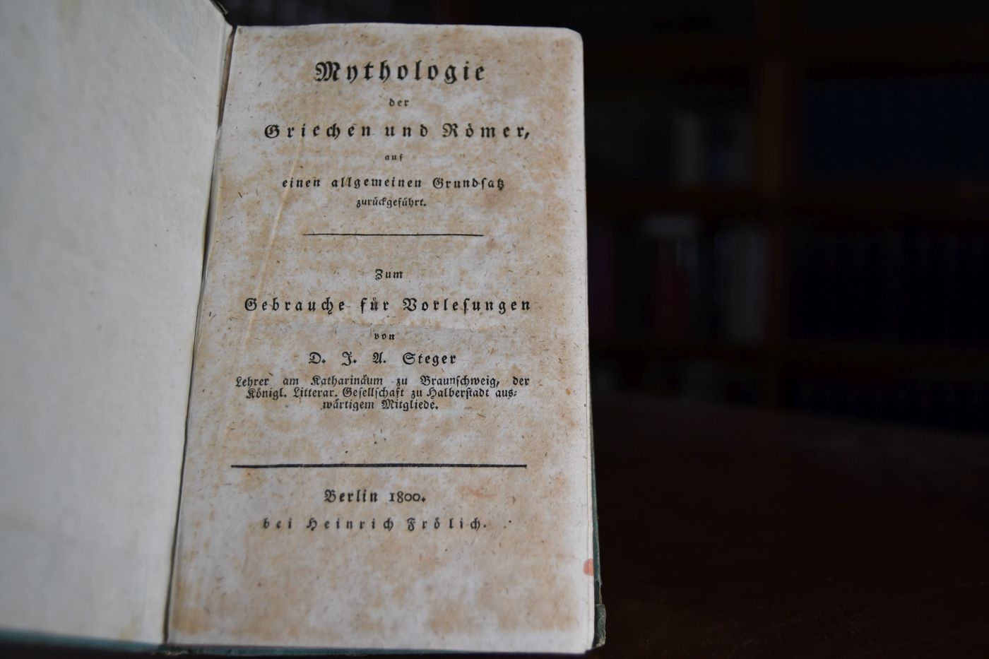 Mythologie der Griechen und Römer, auf einen allgemeinen Grundsatz zurückgeführt. Zum Gebrauche für Vorlesungen.