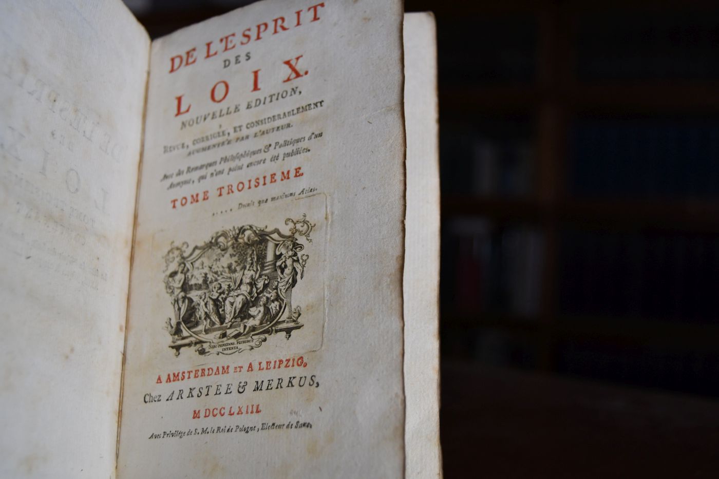 De l`esprit des loix. Tome troisieme, apart. La suite de l`Esprit des Loix, depuis le Livre XXIII, jusque & compris le Livre XXX.