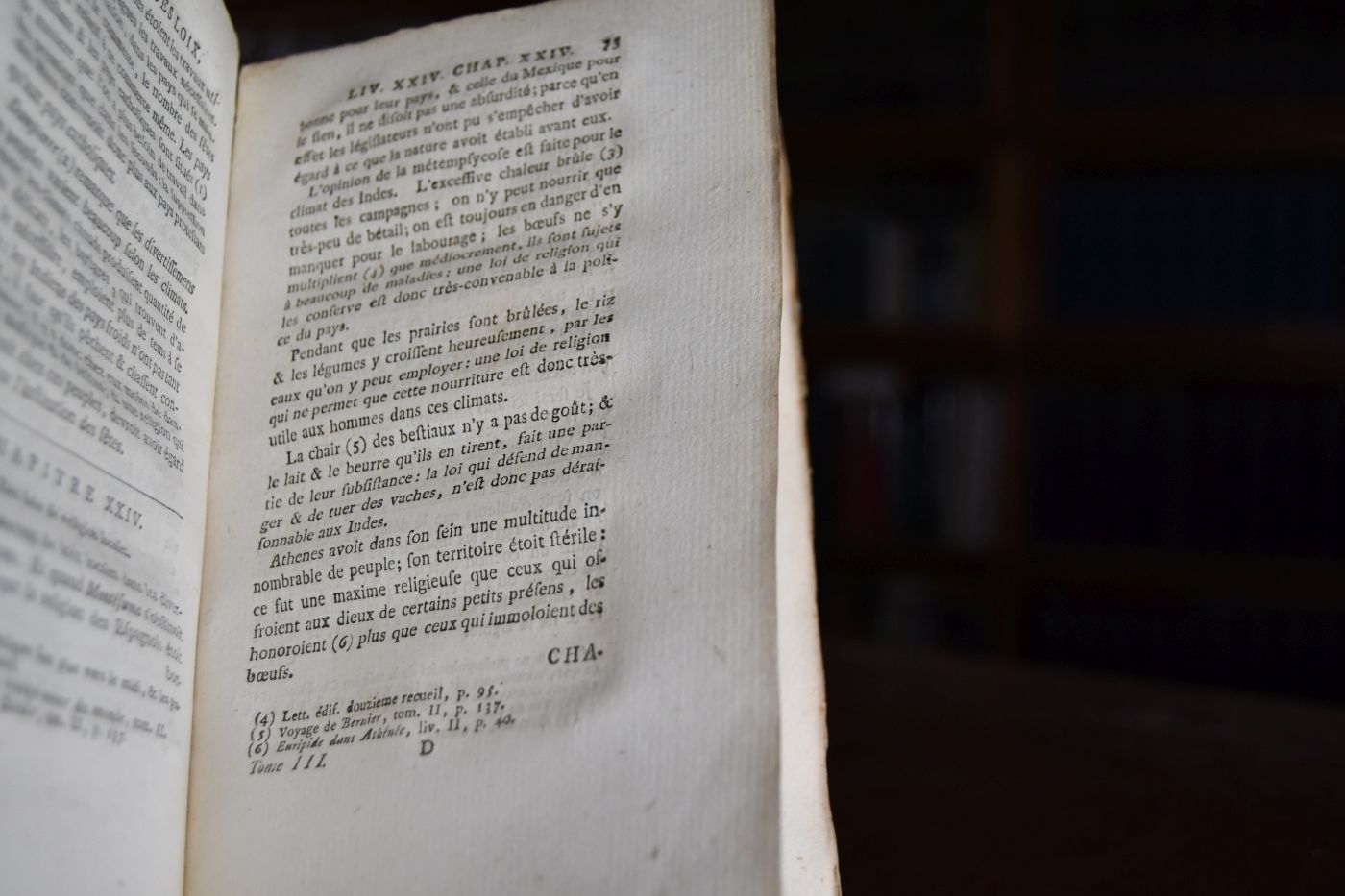 De l`esprit des loix. Tome troisieme, apart. La suite de l`Esprit des Loix, depuis le Livre XXIII, jusque & compris le Livre XXX.