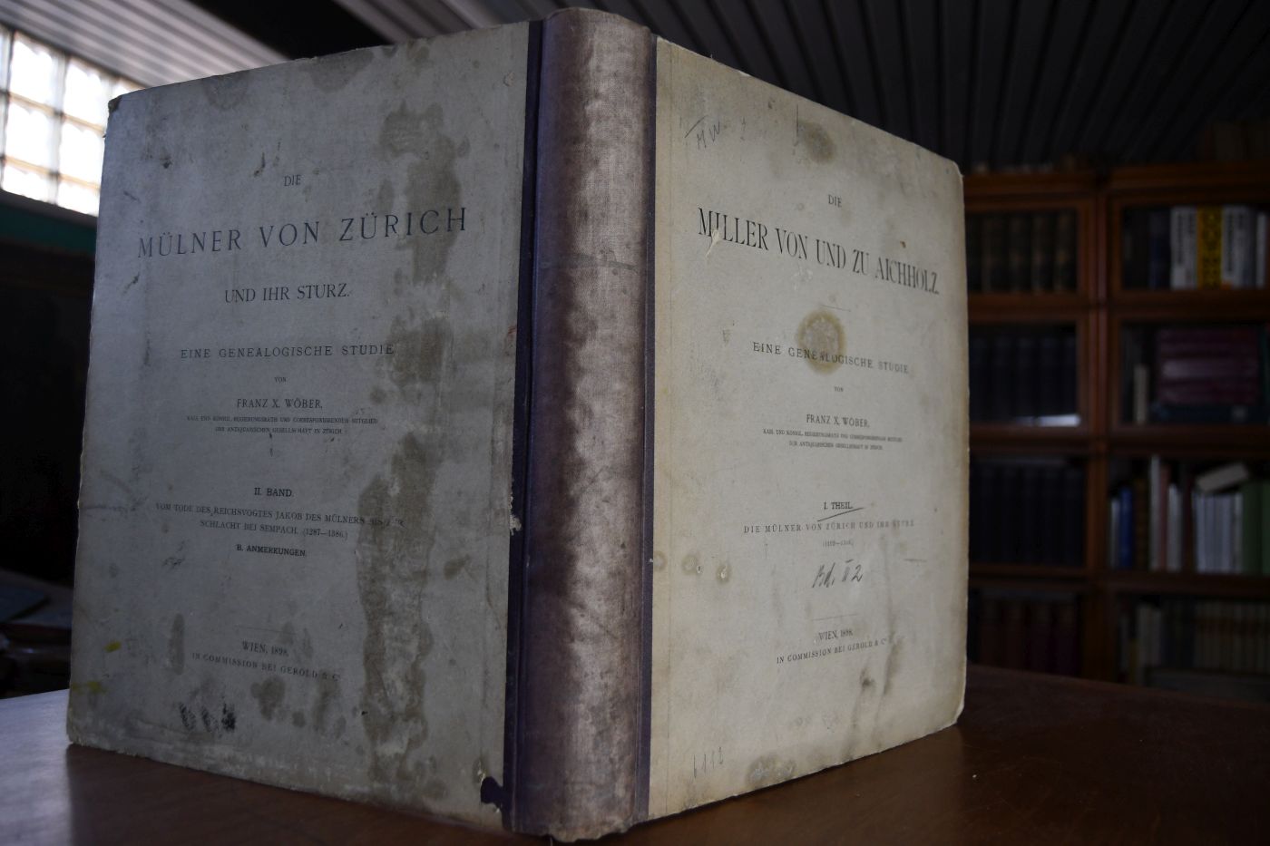 Die Miller von und zu Aichholz. Eine genealogische Studie. I. Theil Die Müllner von Zürich und ihr Sturz (1102 - 1386) II. Bd. Vom Tode des Reichsvogtes Jakob des Mülners bis zur Schlacht bei Sempach. (1287 - 1386.) B. Anmerkungen.