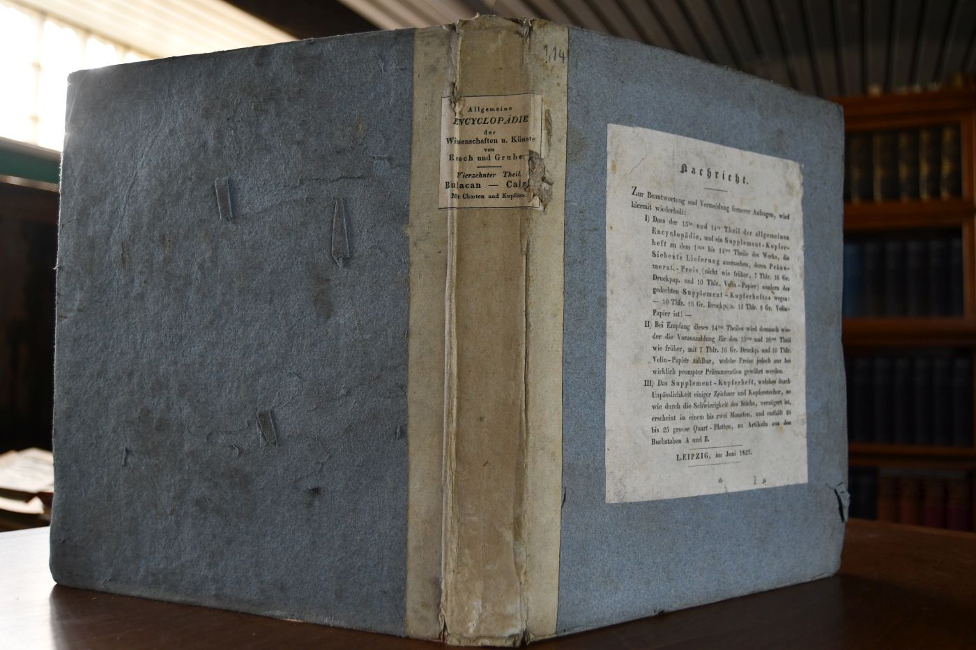 Allgemeine Encyclopädie der Wissenschaften und Künste in alphabetischer Folge von genannten Schriftstellern bearbeitet. Vierzehnter Theil (apart).