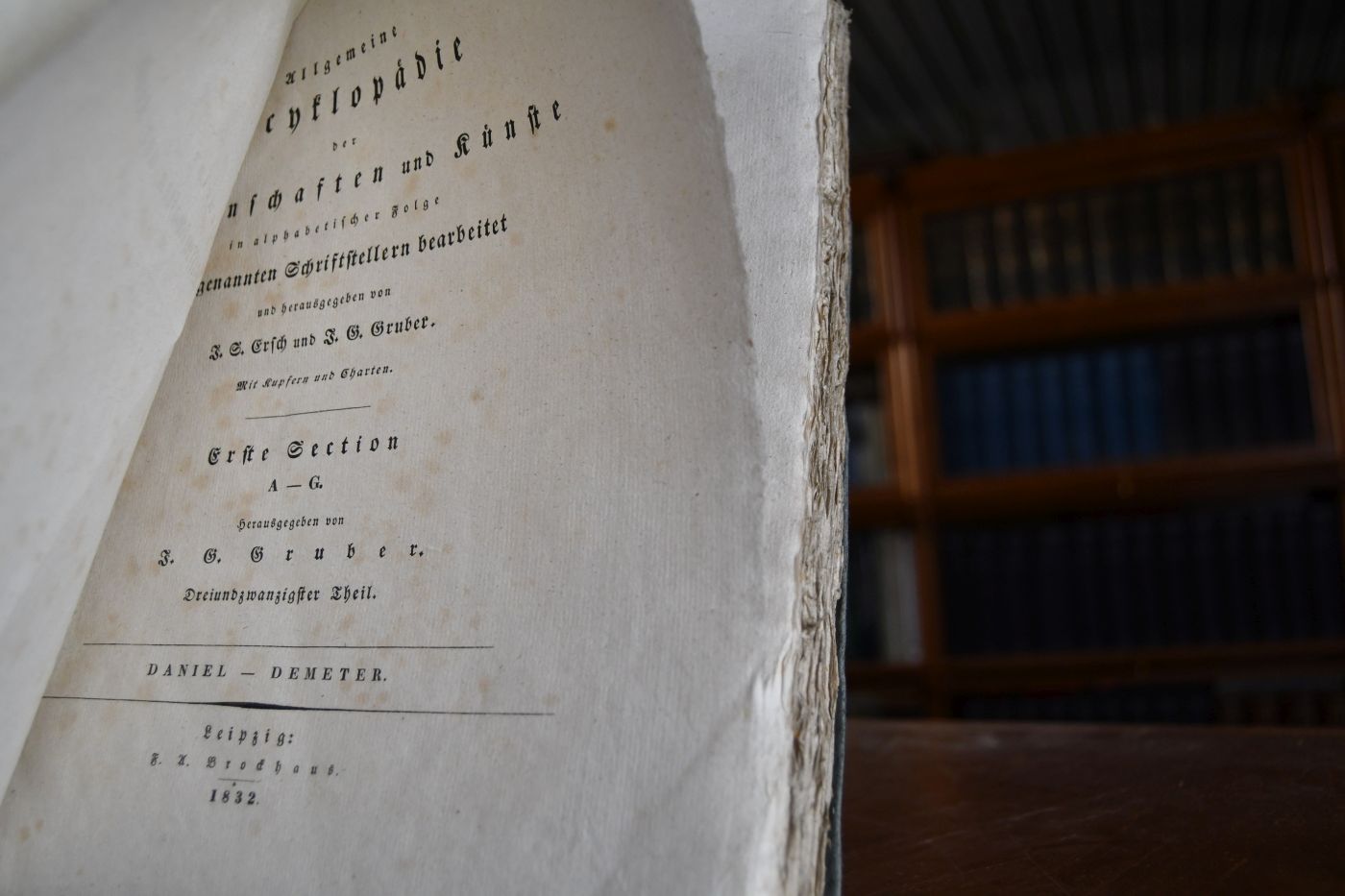 Allgemeine Encyclopädie der Wissenschaften und Künste in alphabetischer Folge von genannten Schriftstellern bearbeitet. Dreiundzwanzigster Theil (apart), Daniel - Demeter.